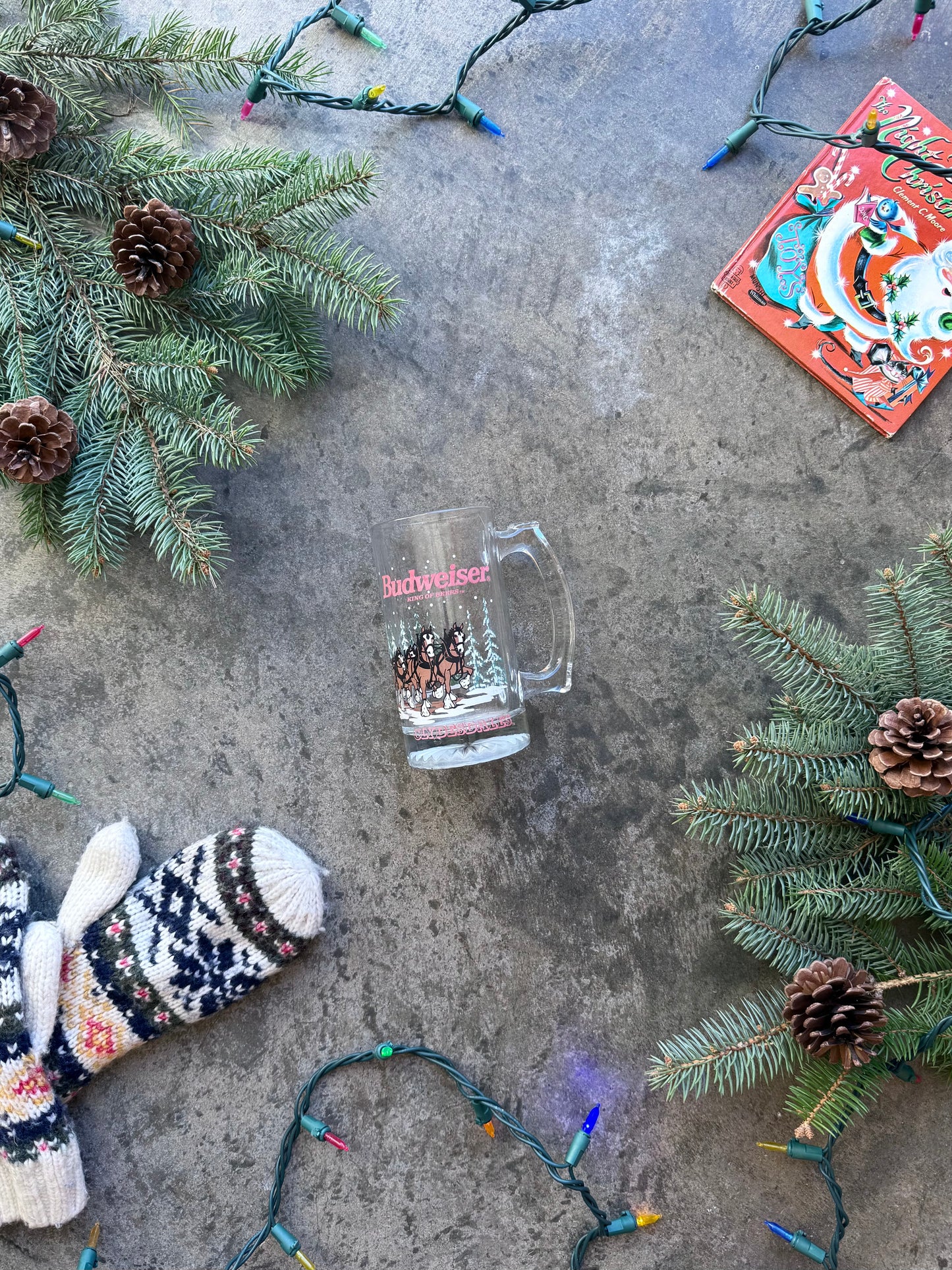 Budweiser Stein Glass