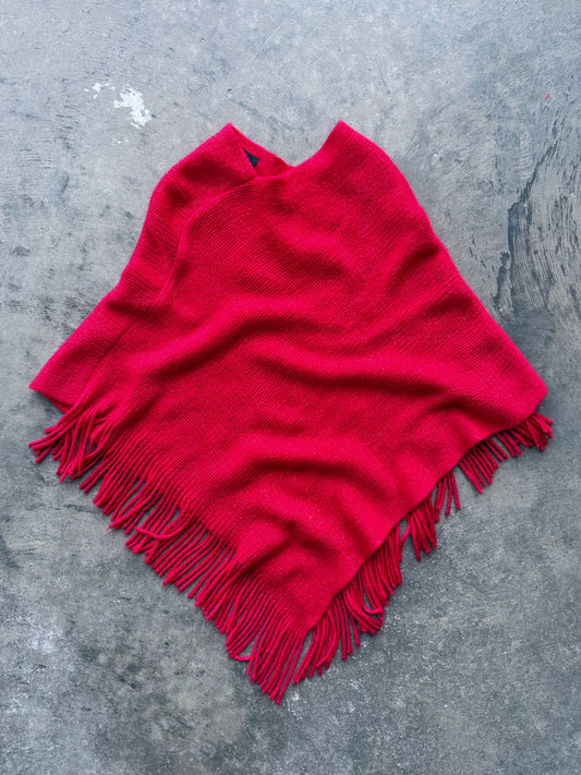 Fringe Poncho - M