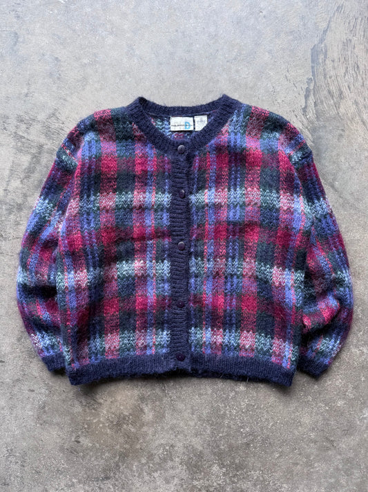 Plaid Cardigan - M