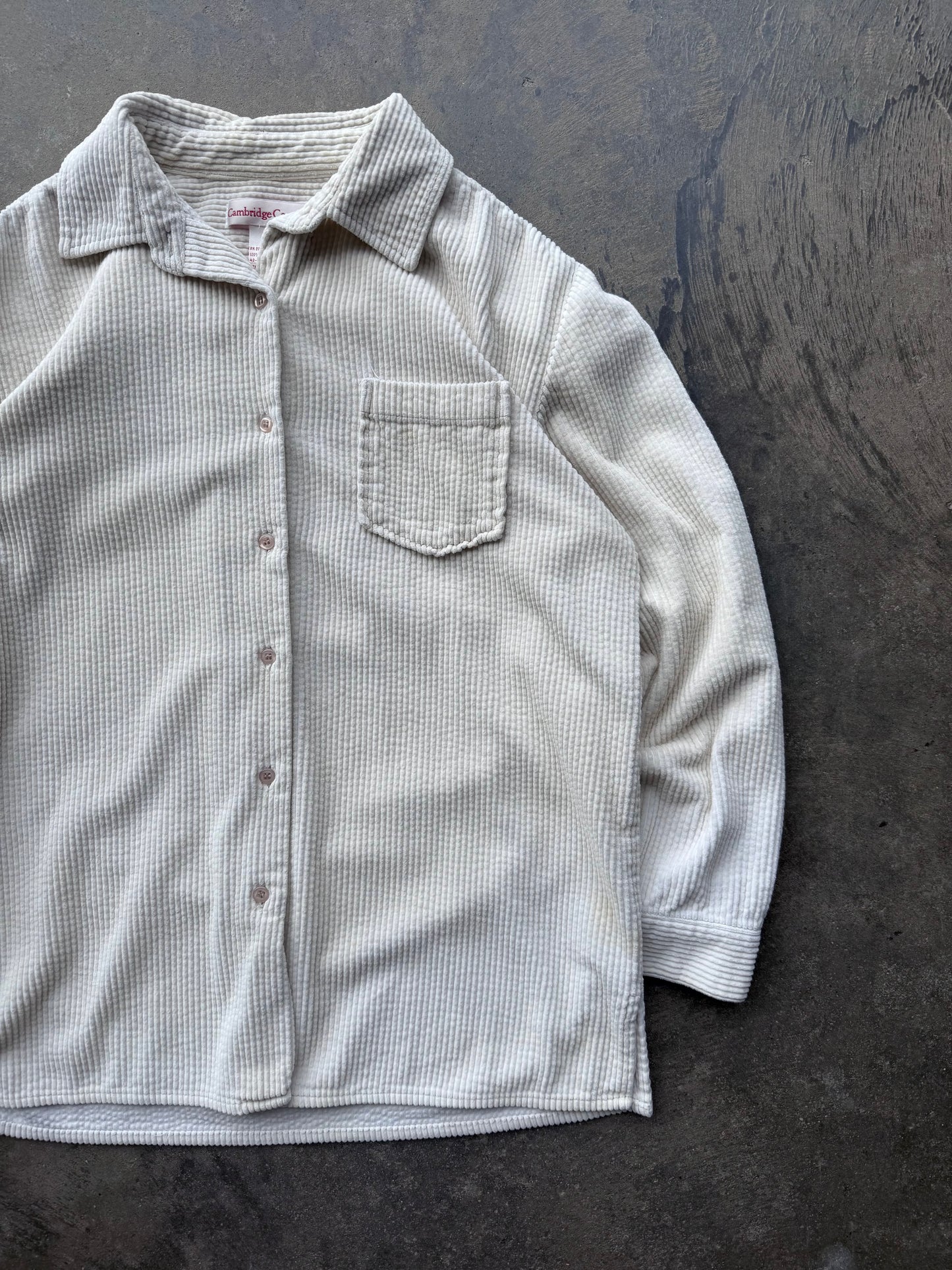 Corduroy Button Down - M