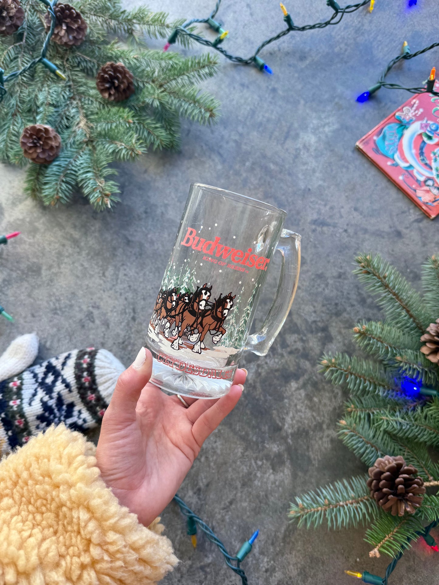 Budweiser Stein Glass