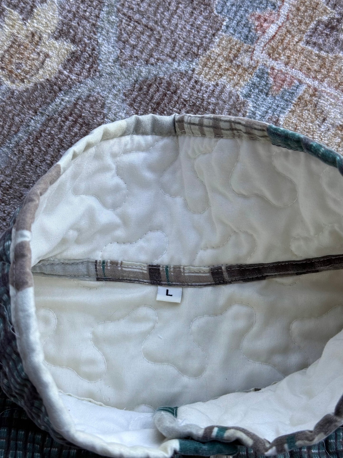 Quilt Snap Button Jacket - L