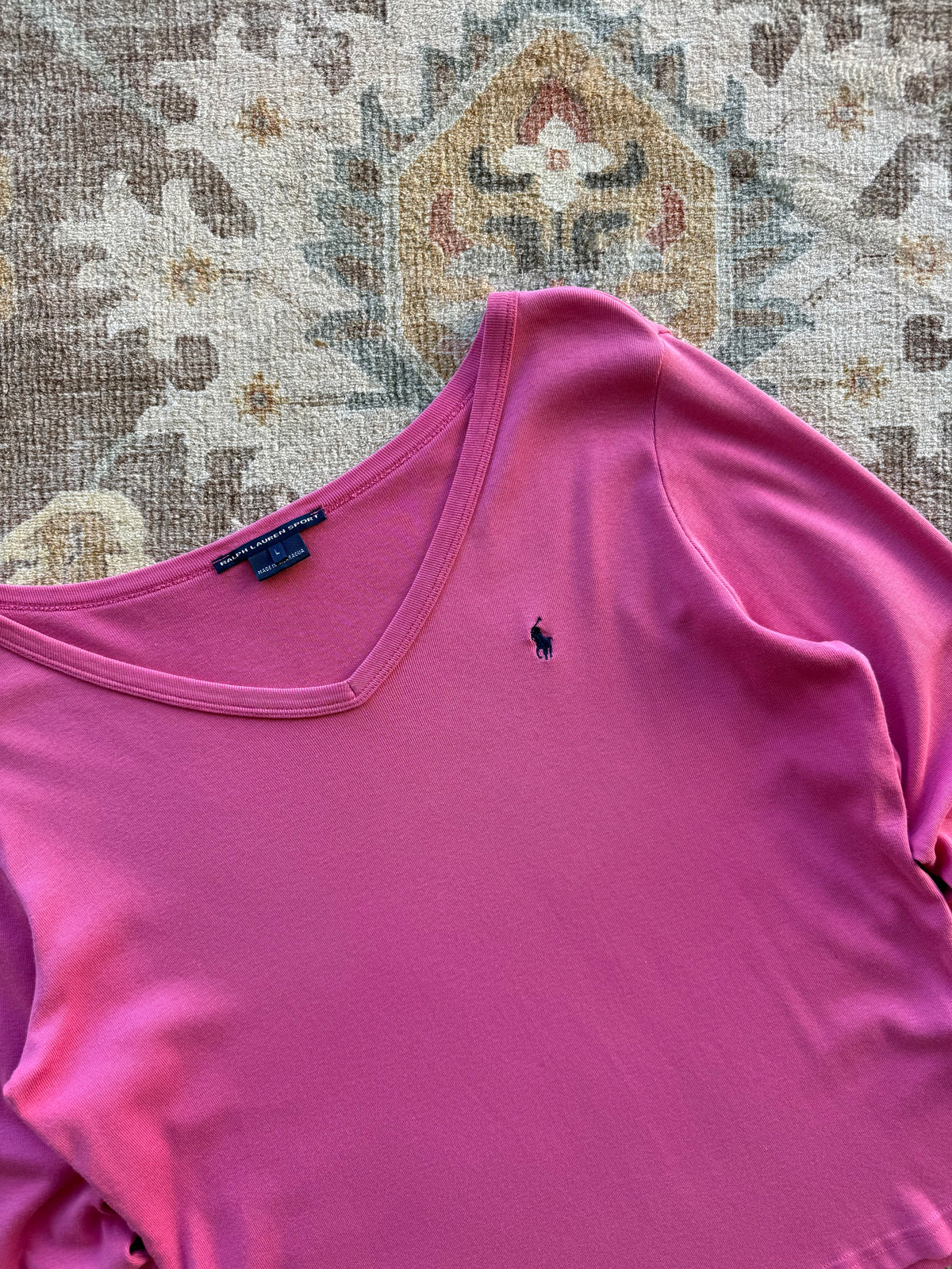 Ralph Lauren 3/4 Sleeve Top - L