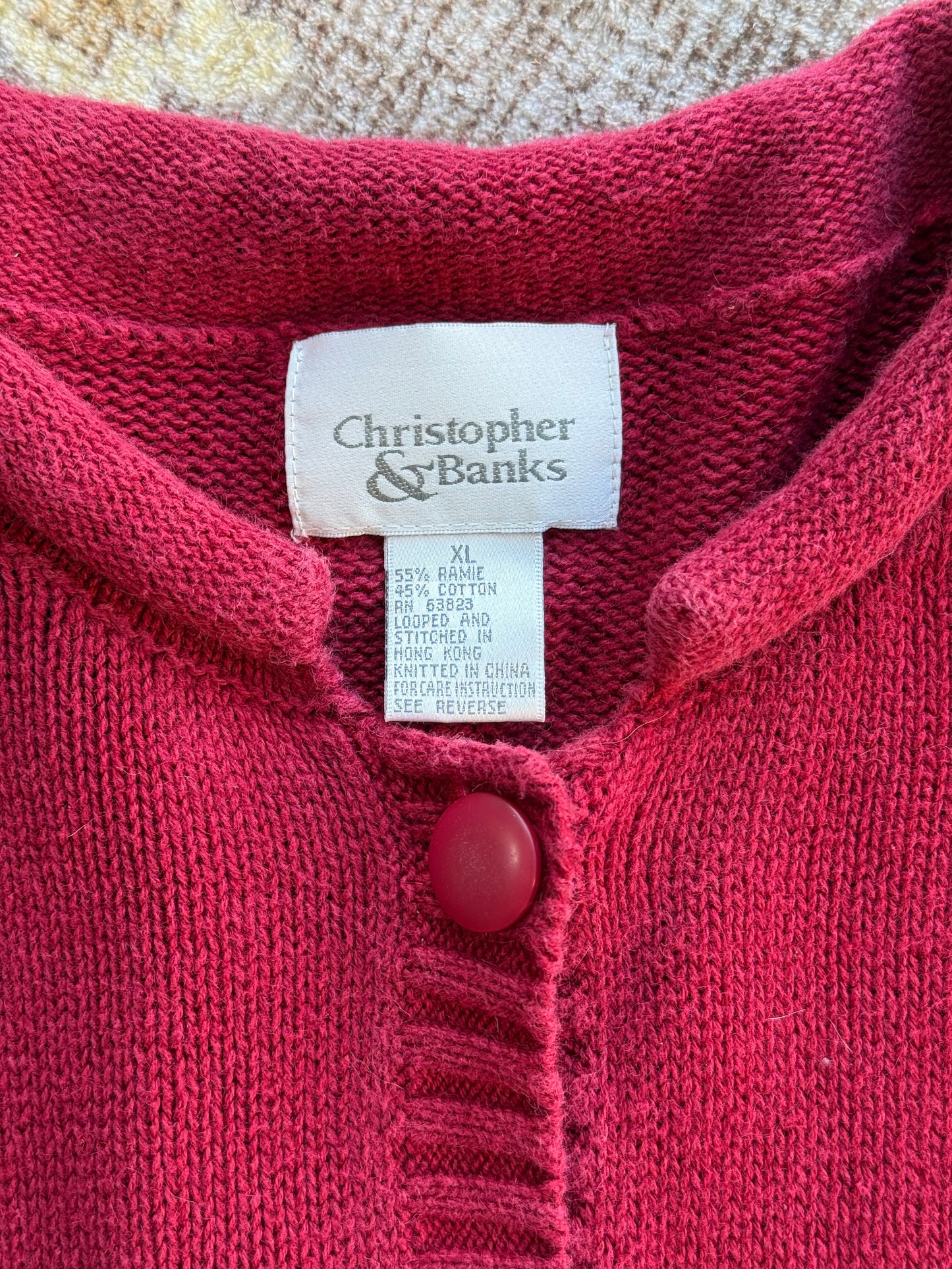 Roll Neck Cardigan - XL