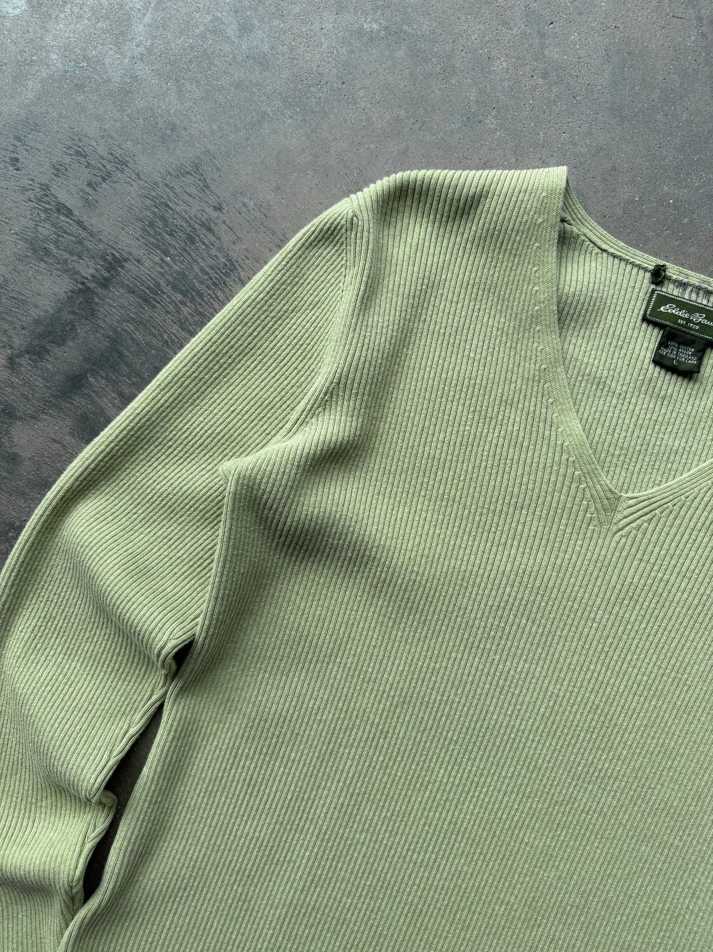 Ribbed Long Sleeve - L