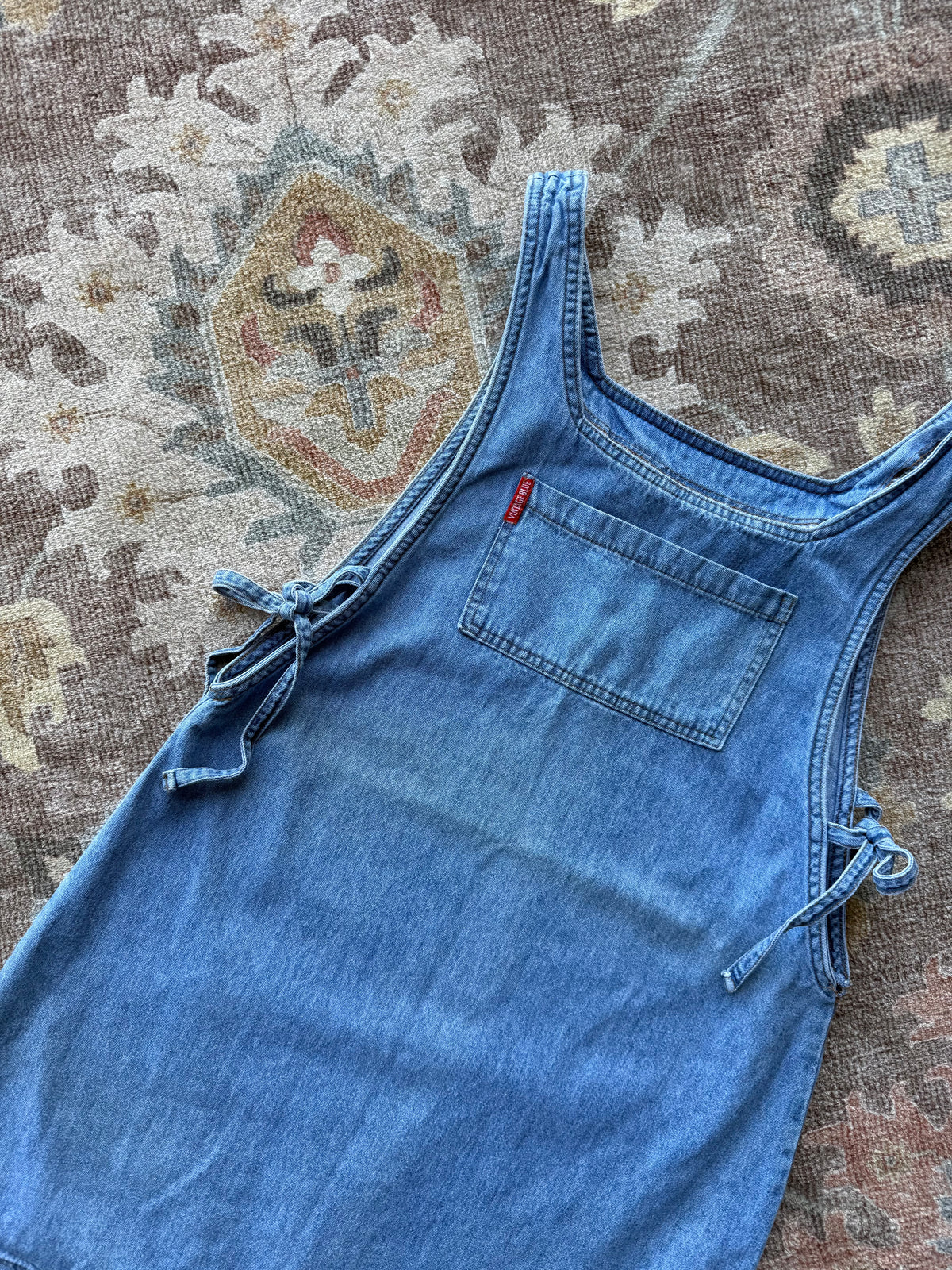 Denim Tie Dress - M