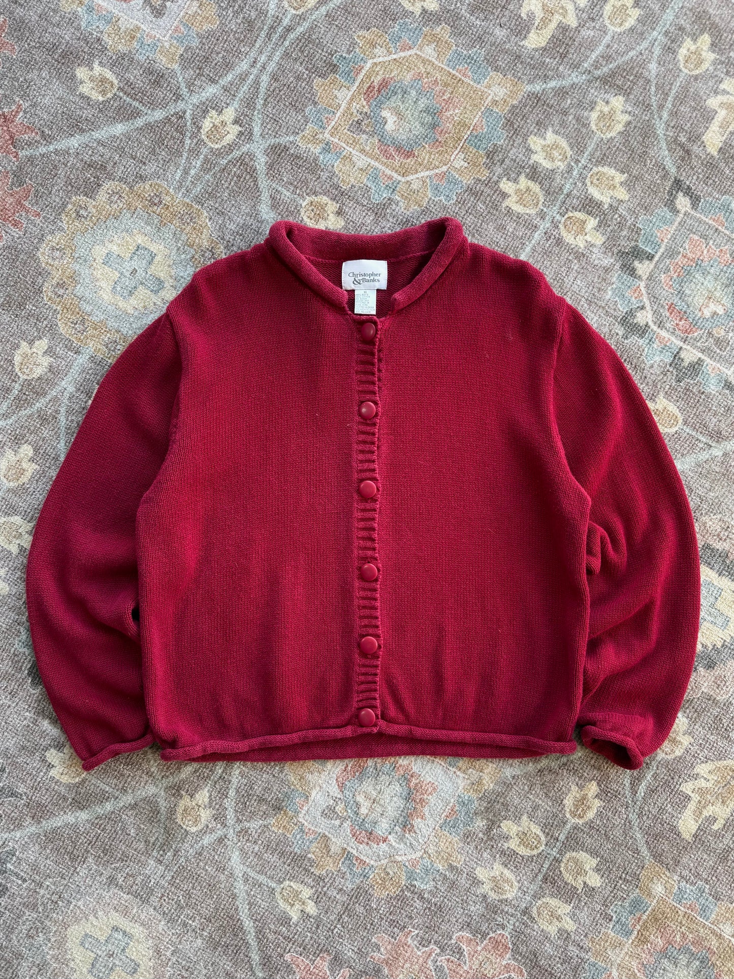 Roll Neck Cardigan - XL