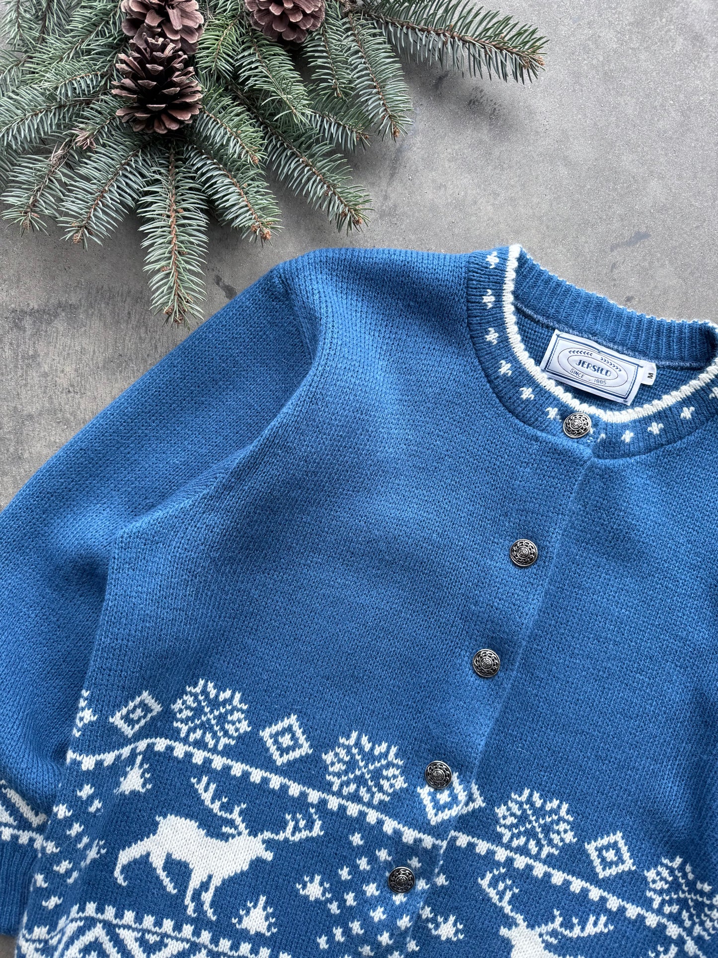 Reindeer Cardigan - M