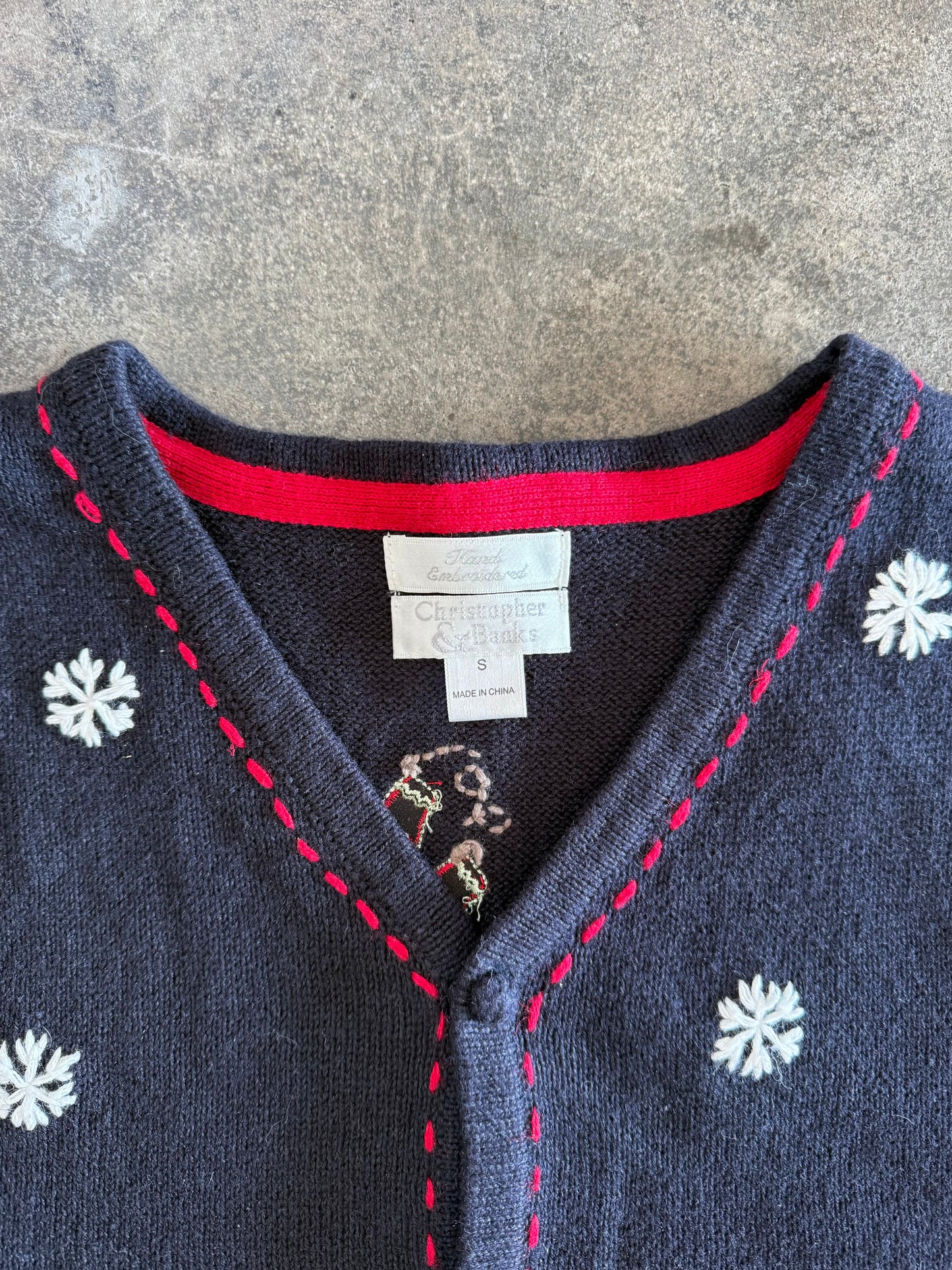 Snowflake Sweater Vest - S