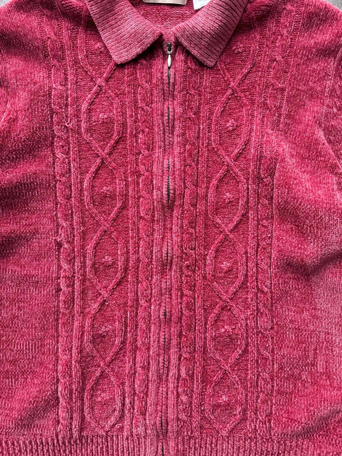 Zip Up Cardigan - 2XL