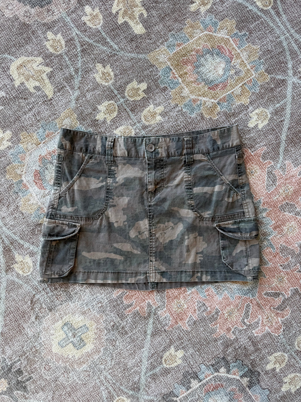 Camo Mini Skirt - 29”