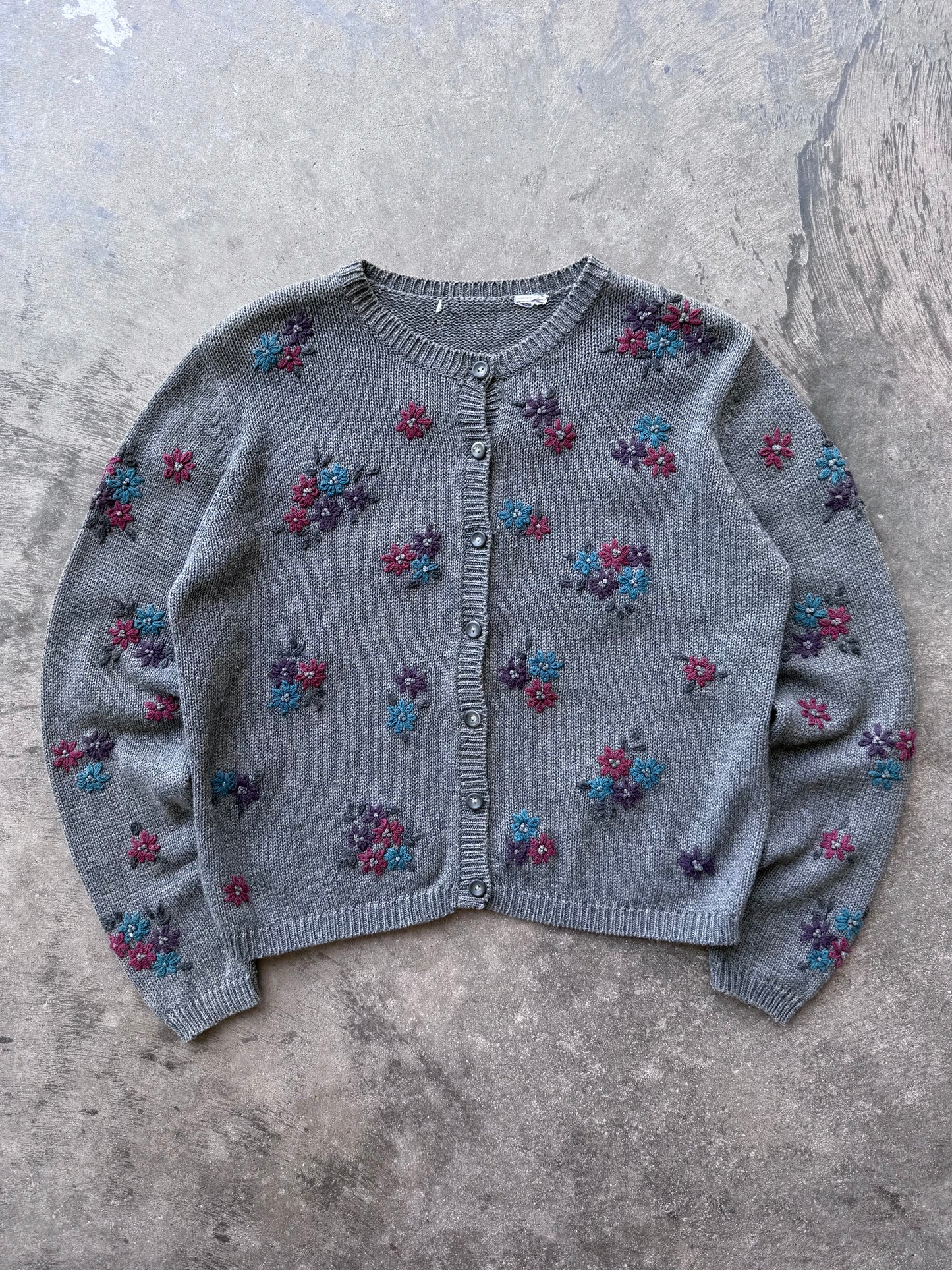 Flower Cardigan - M