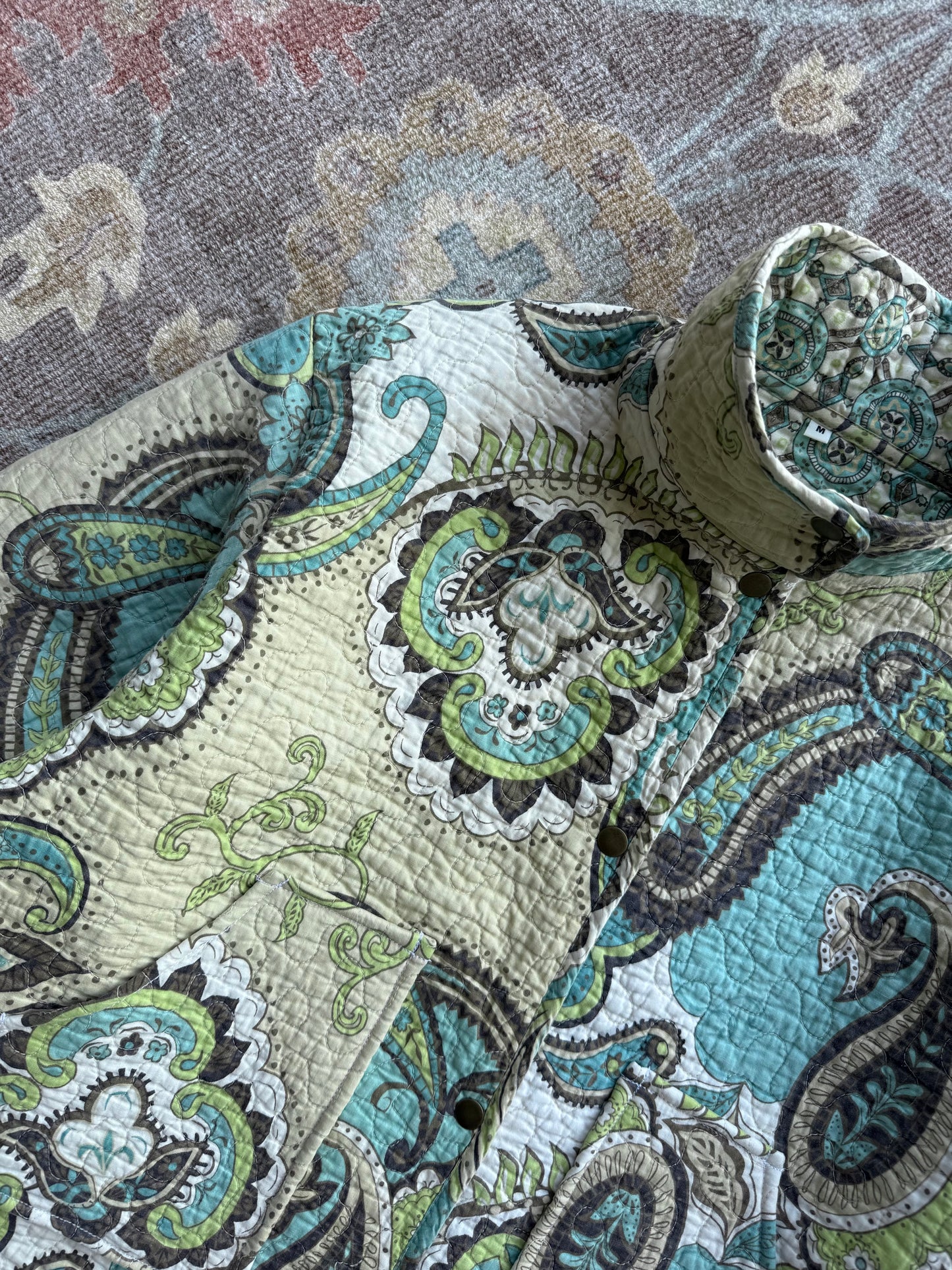 Quilt Snap Button Jacket - M