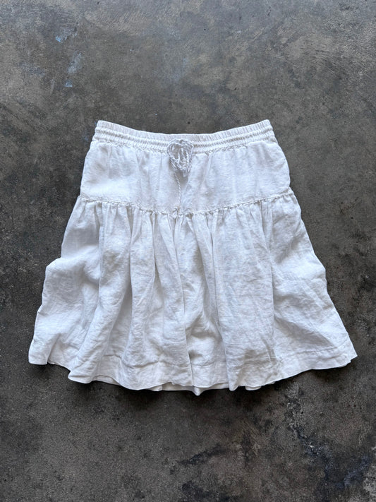 Linen Midi Skirt - S