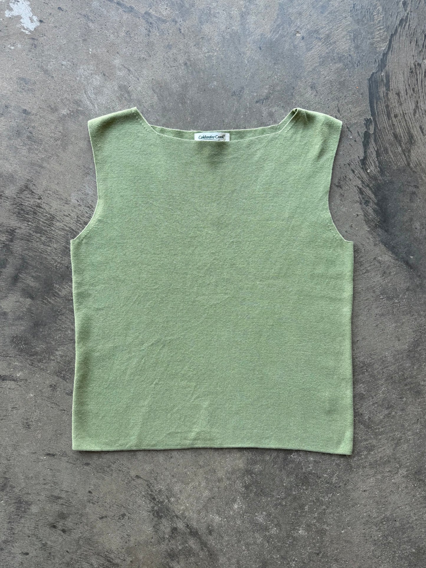 Square Neck Knit Tank - Various Colors