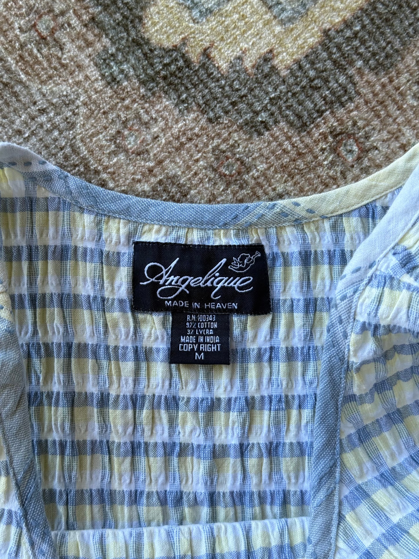 Gingham Tank - M