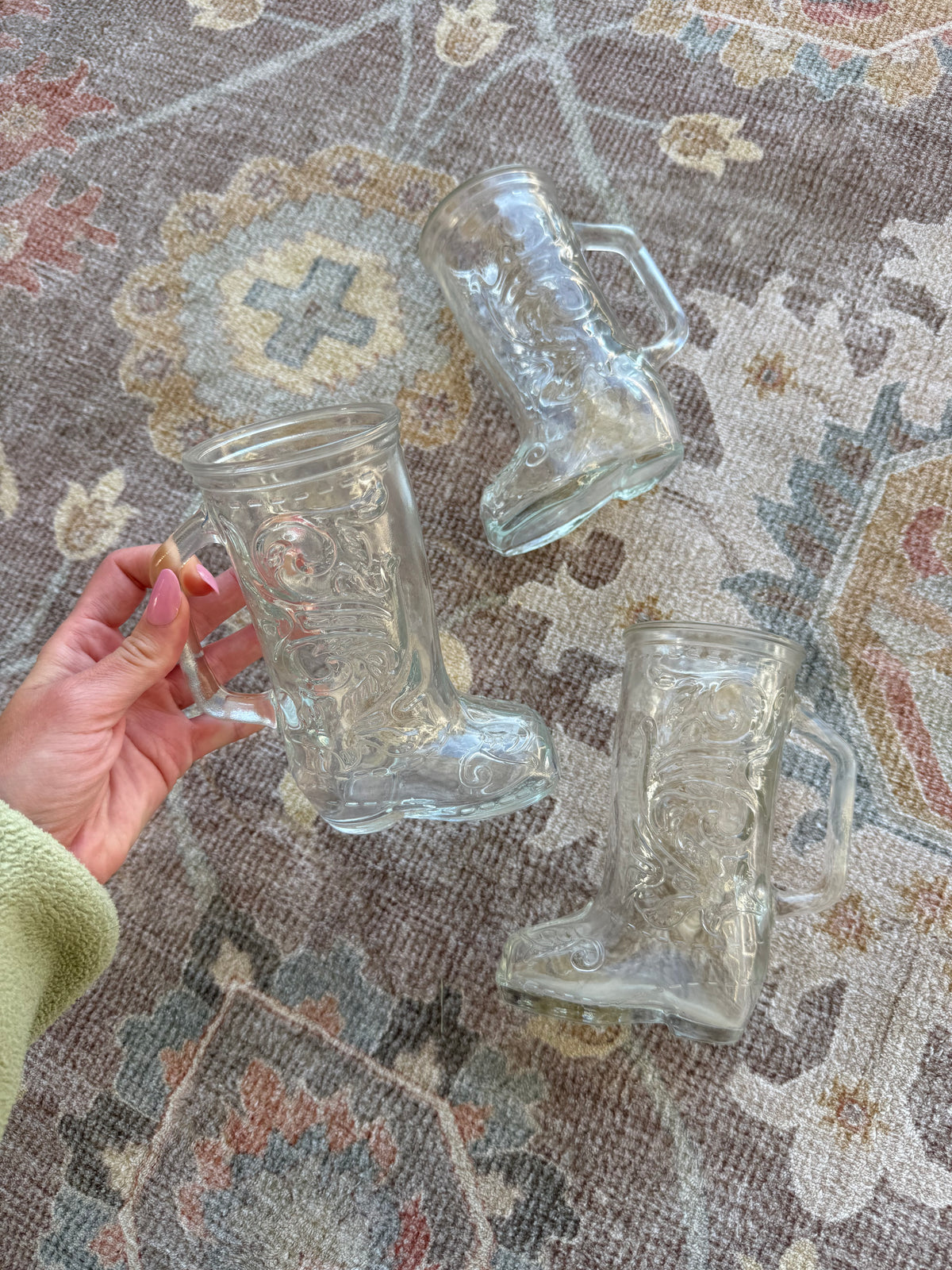Cowboy Boot Glass