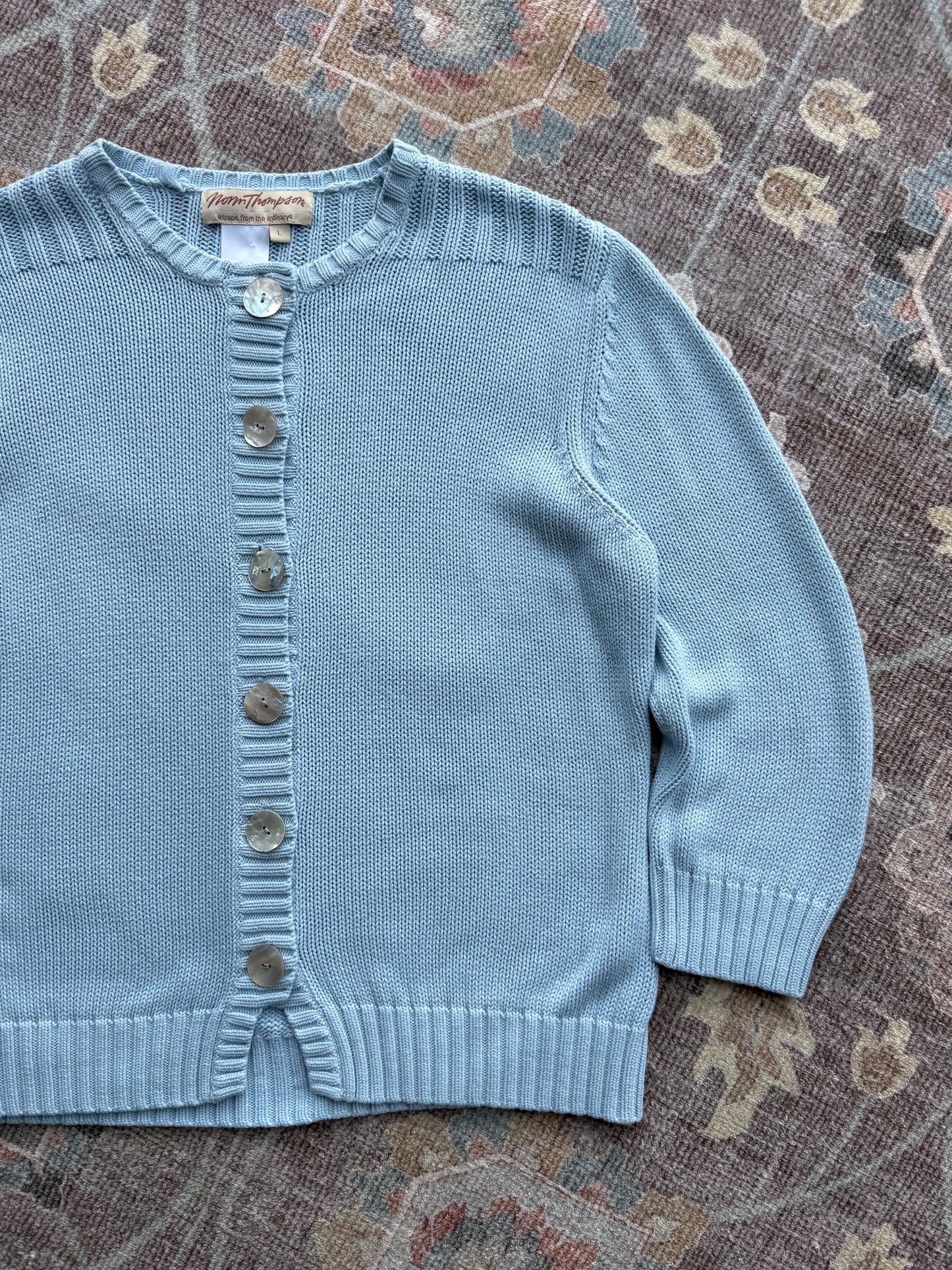 Pearl Button Cardigan - L