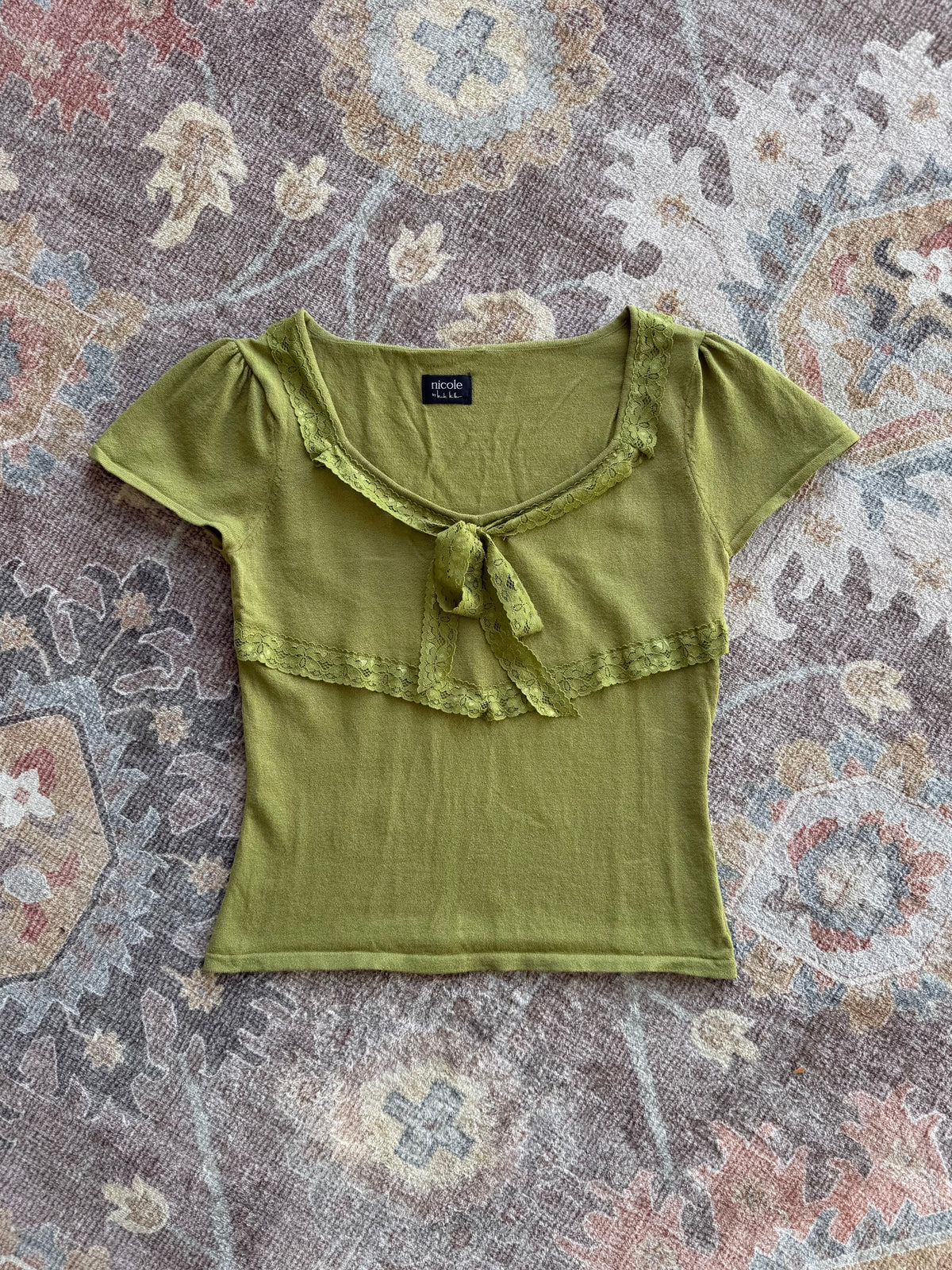 Lace Trim Top - M
