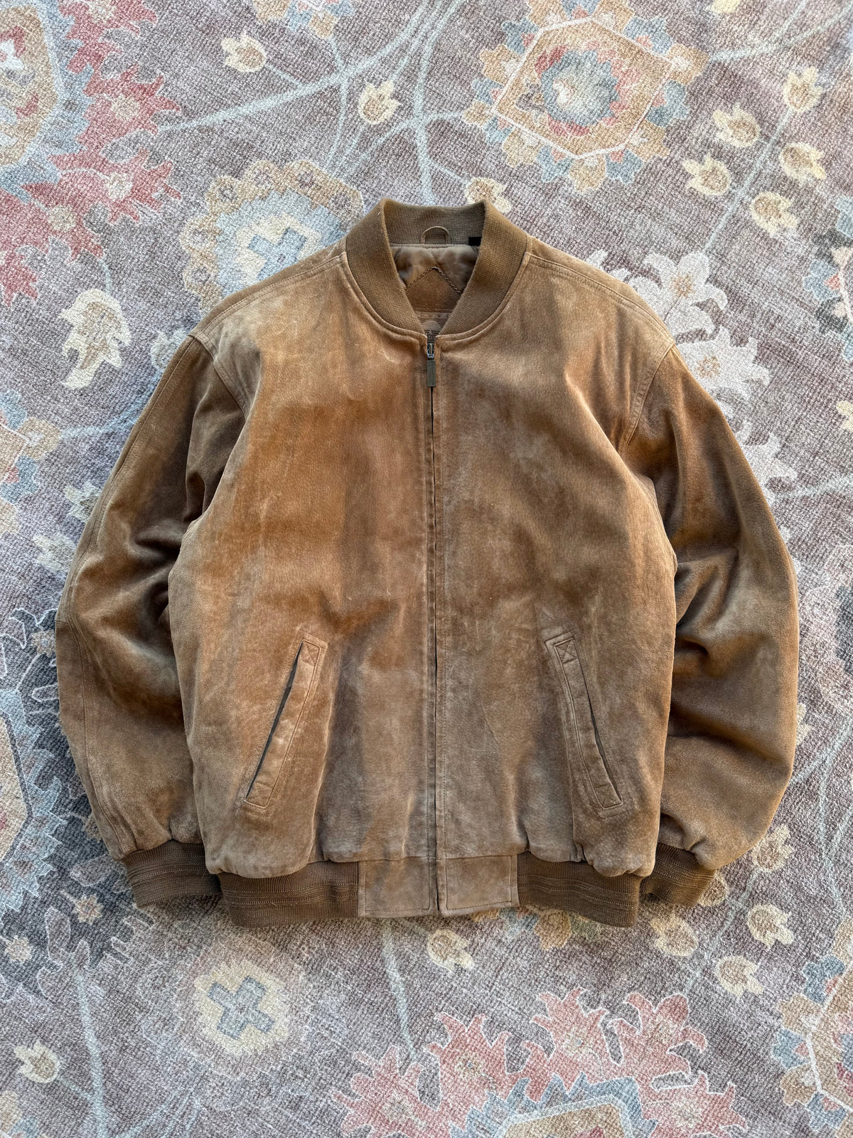 Suede Bomber Jacket - M