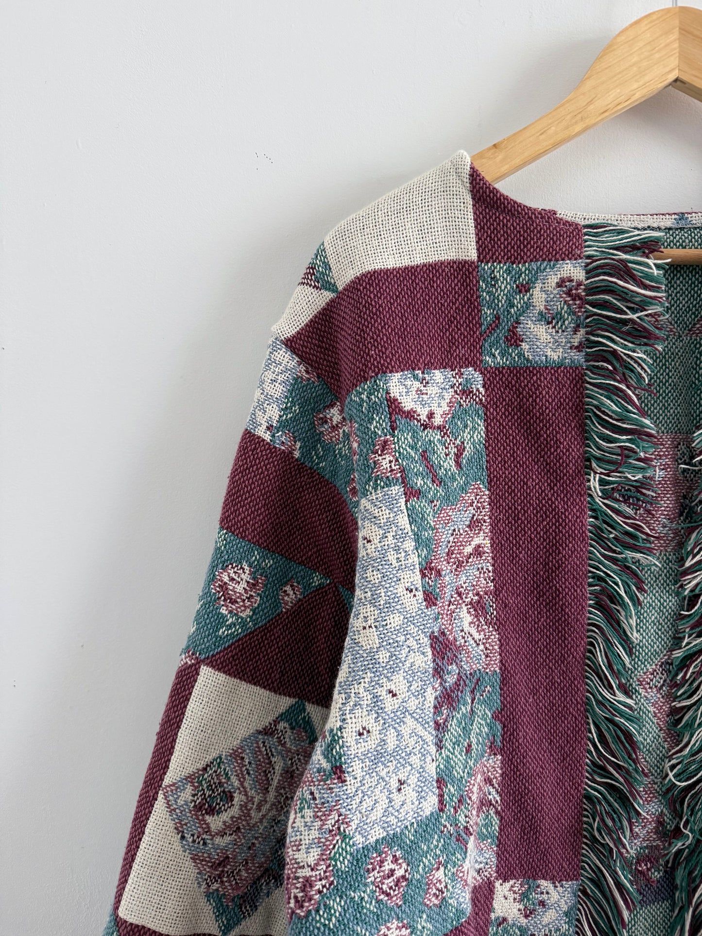 Fringe Blanket Jacket - S