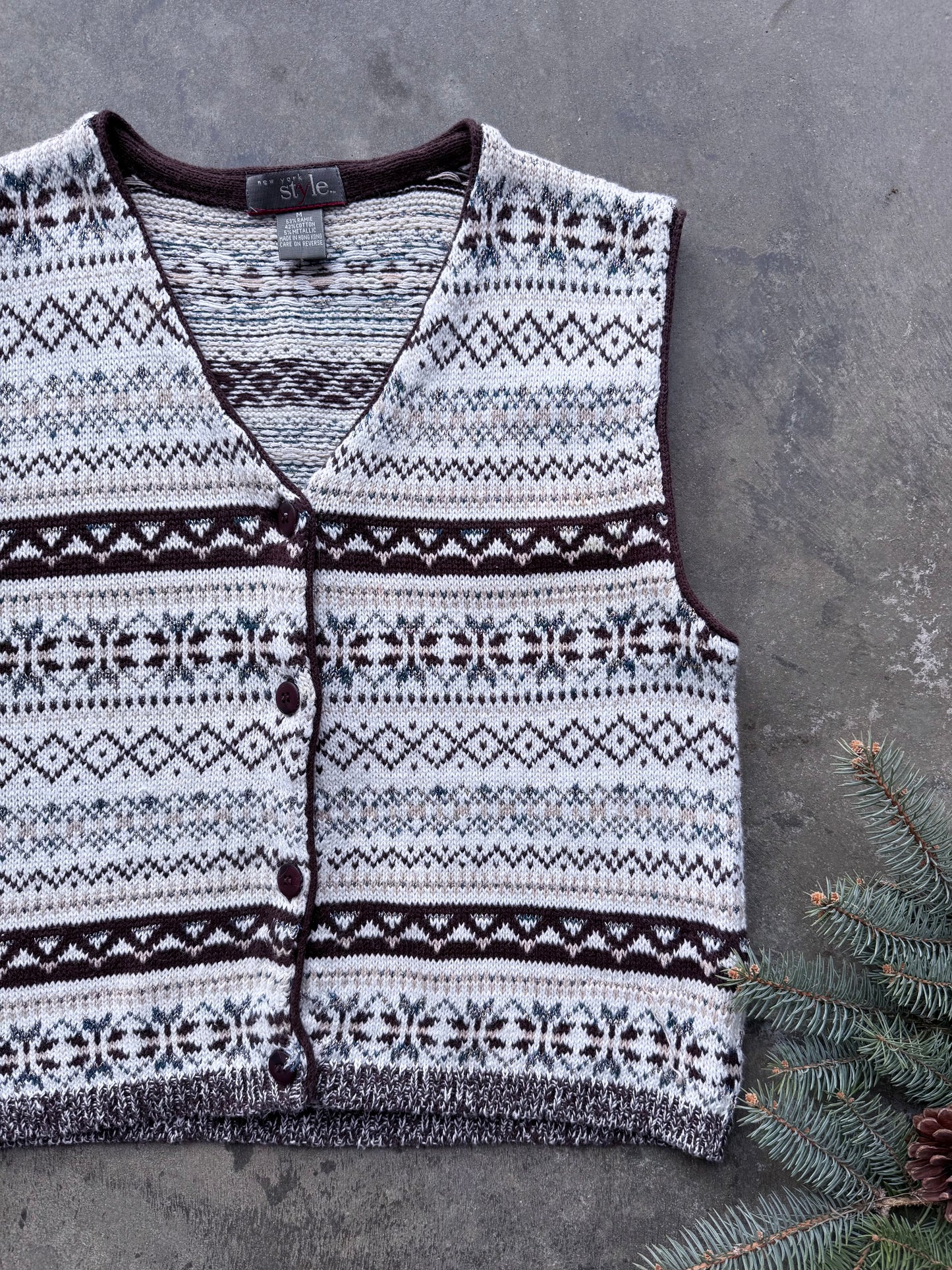 Nordic Sweater Vest - M