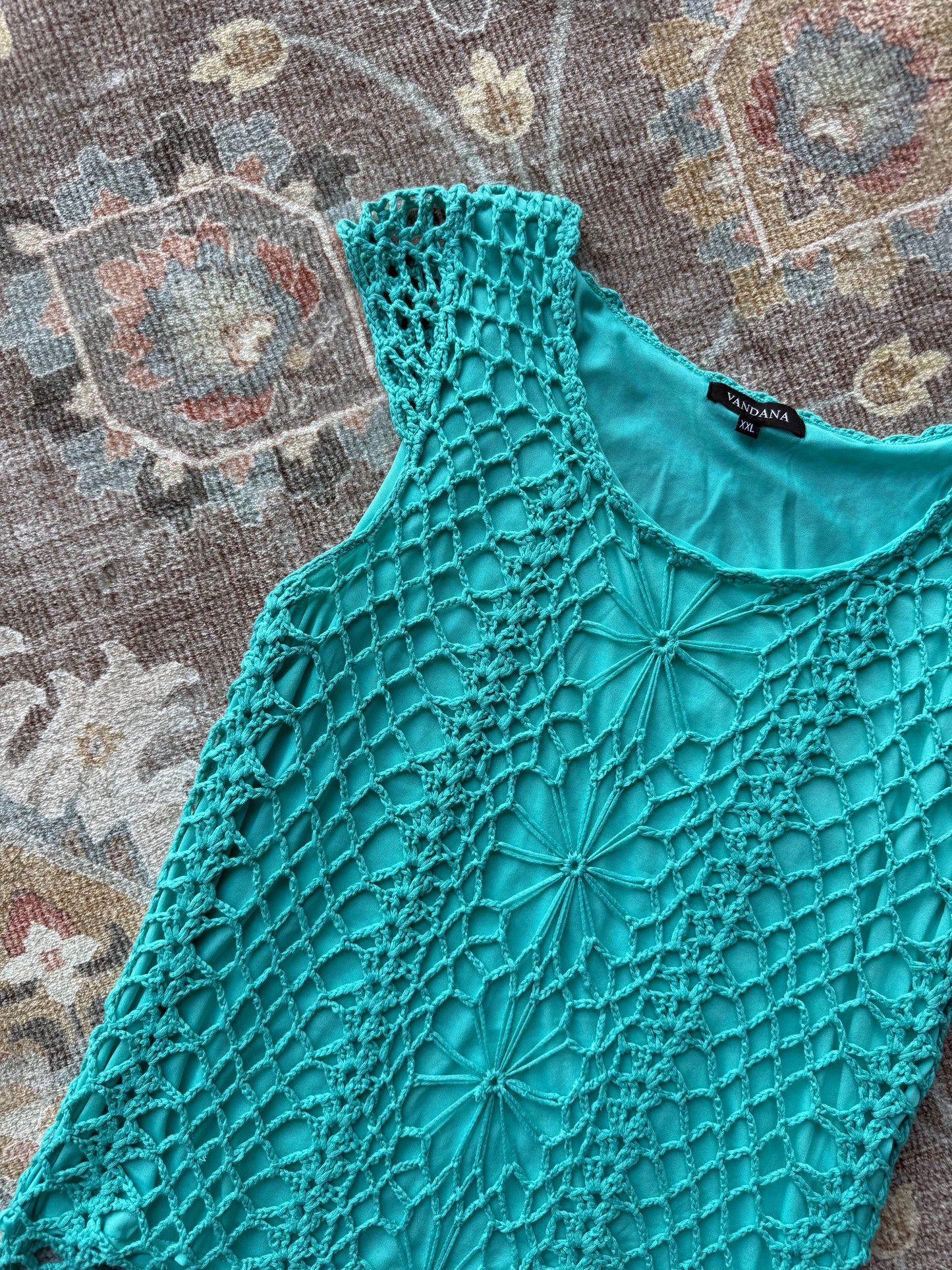 Crochet Fringe Tank - 2XL