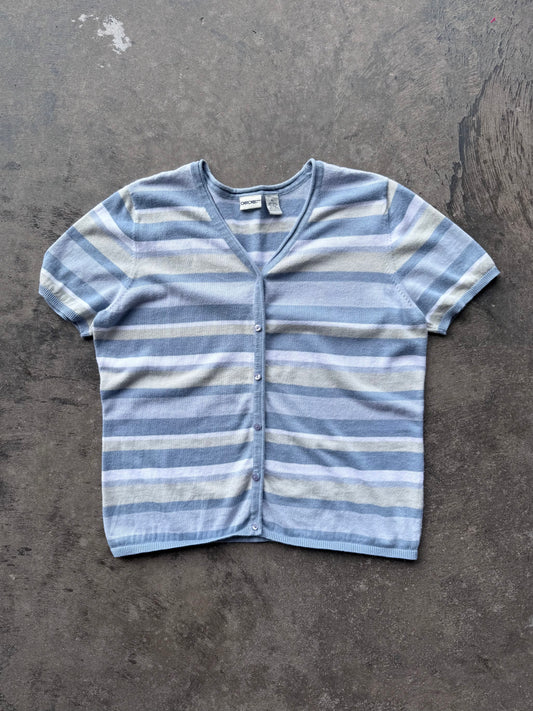 Striped Cardigan Tee - XL