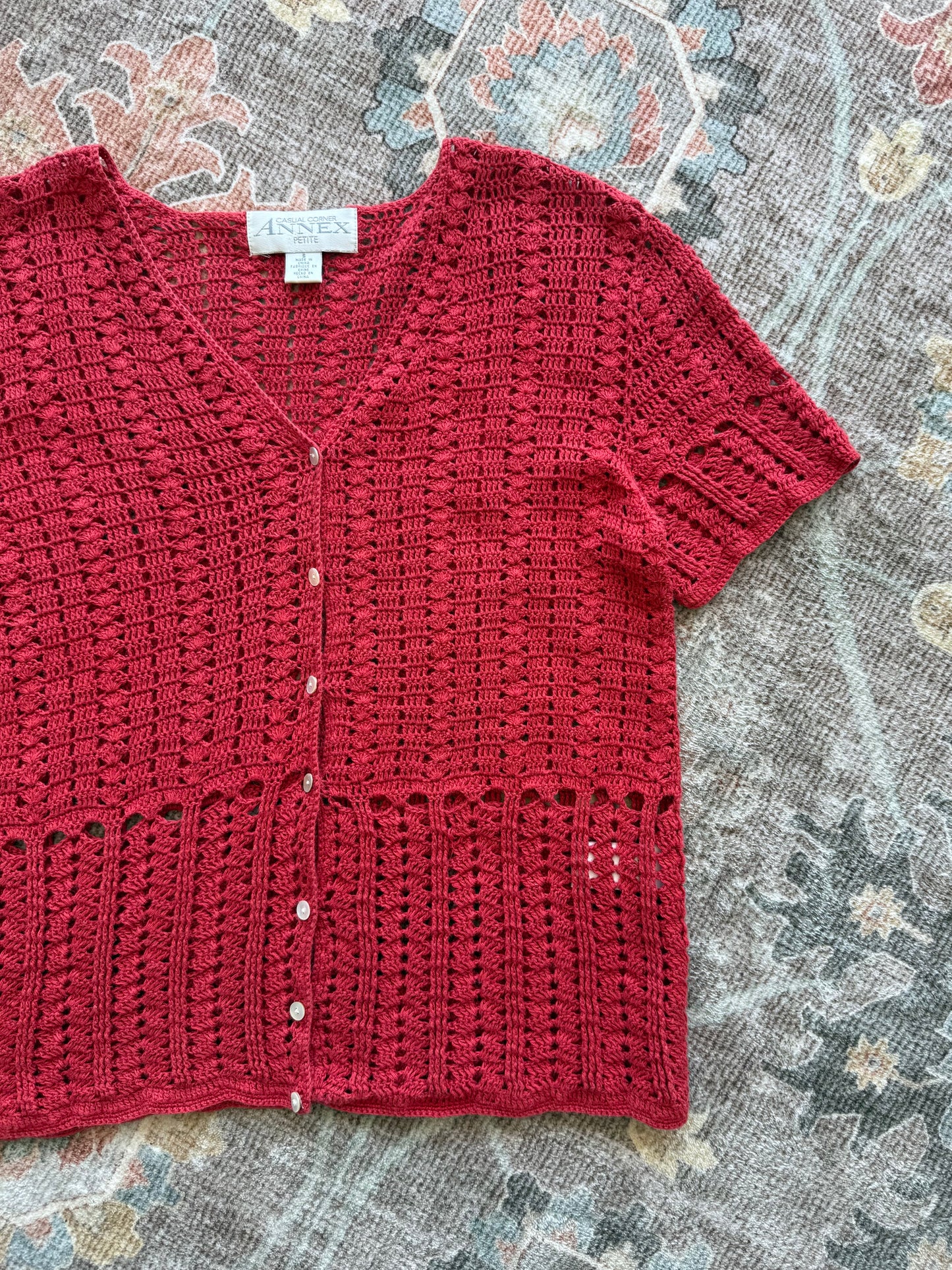 Crochet Cardigan - S