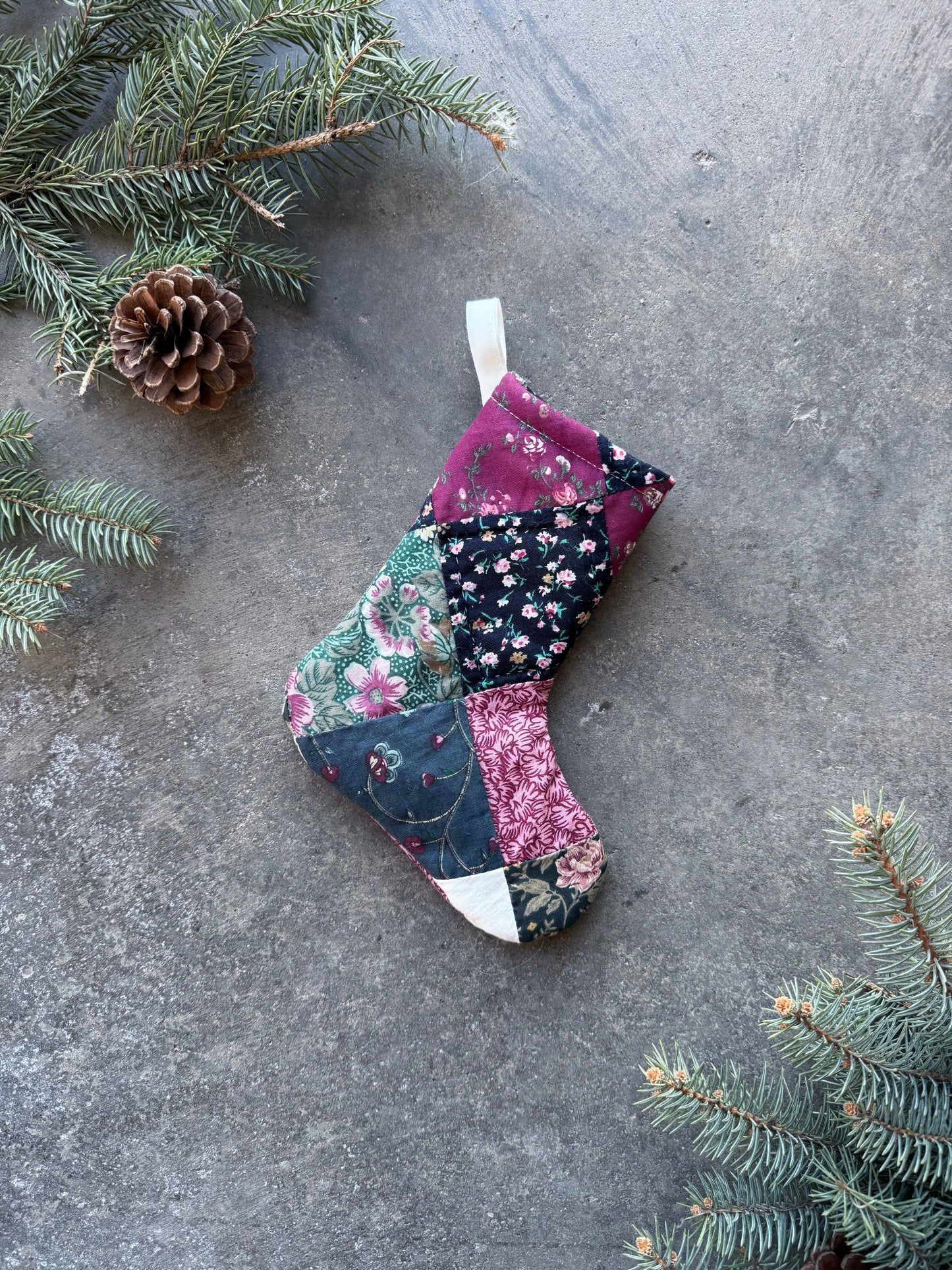 Mini Quilt Stocking