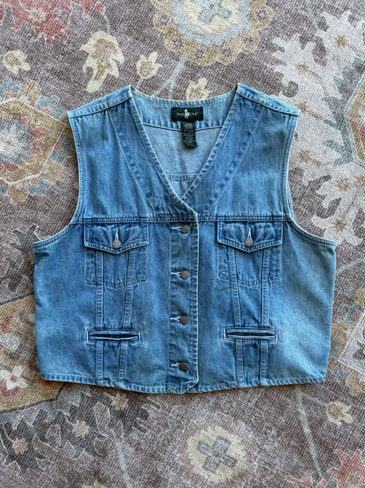 Denim Vest - L