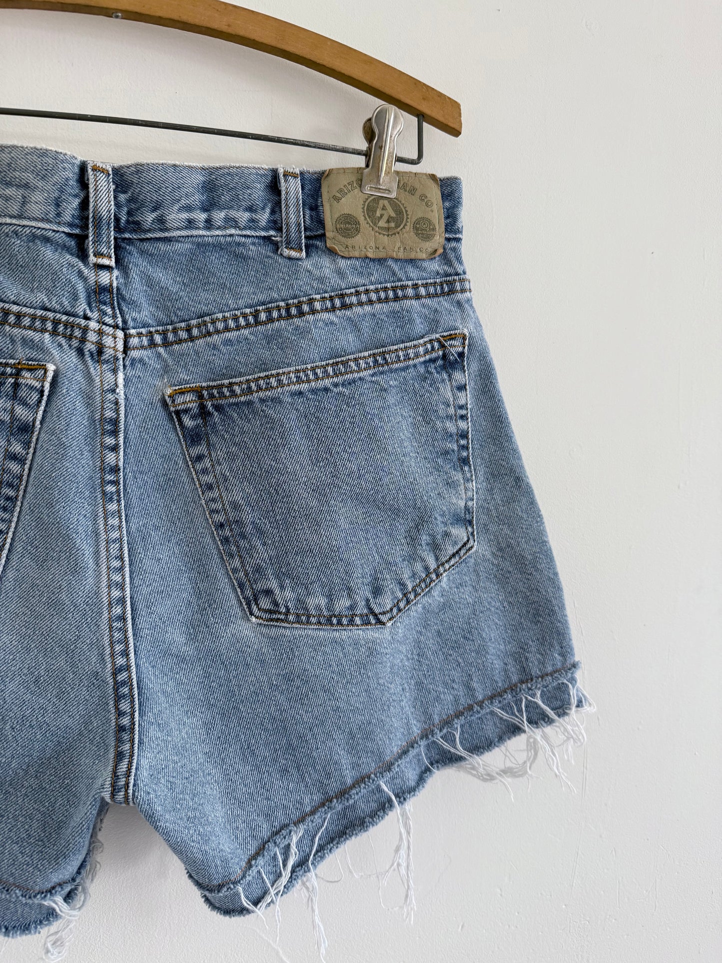 Double Fray Denim Shorts - 30x2.5