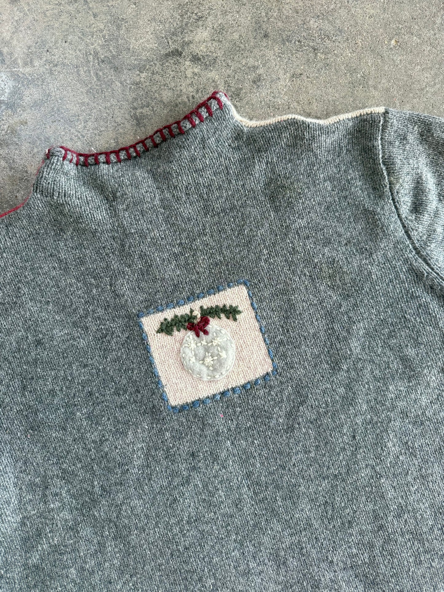 Christmas Mockneck Sweater - XL