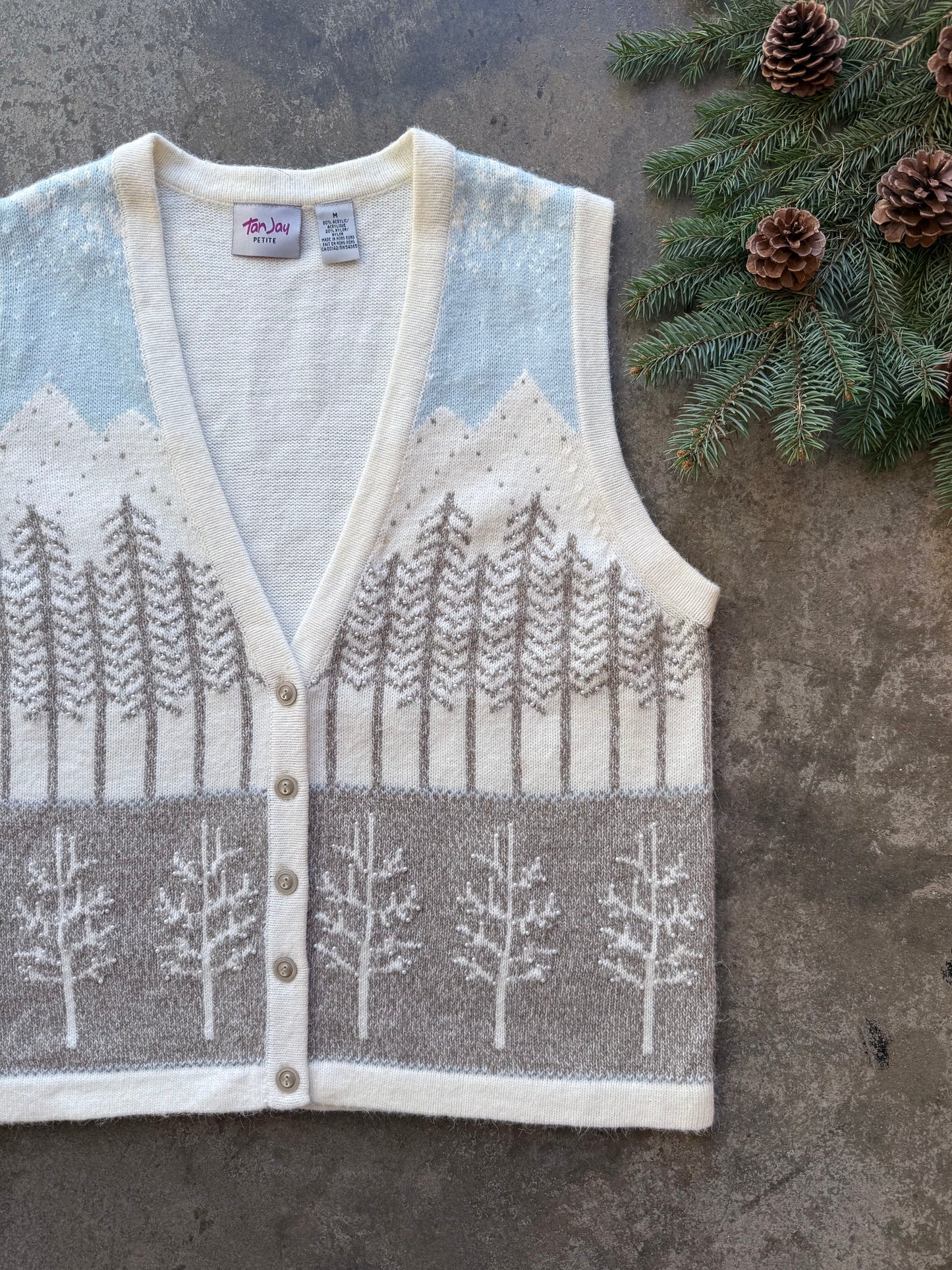 Wintry Sweater Vest - M