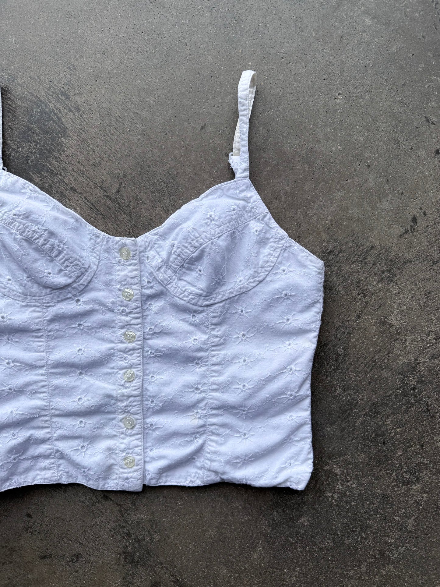 Eyelet Bustier Tank - M