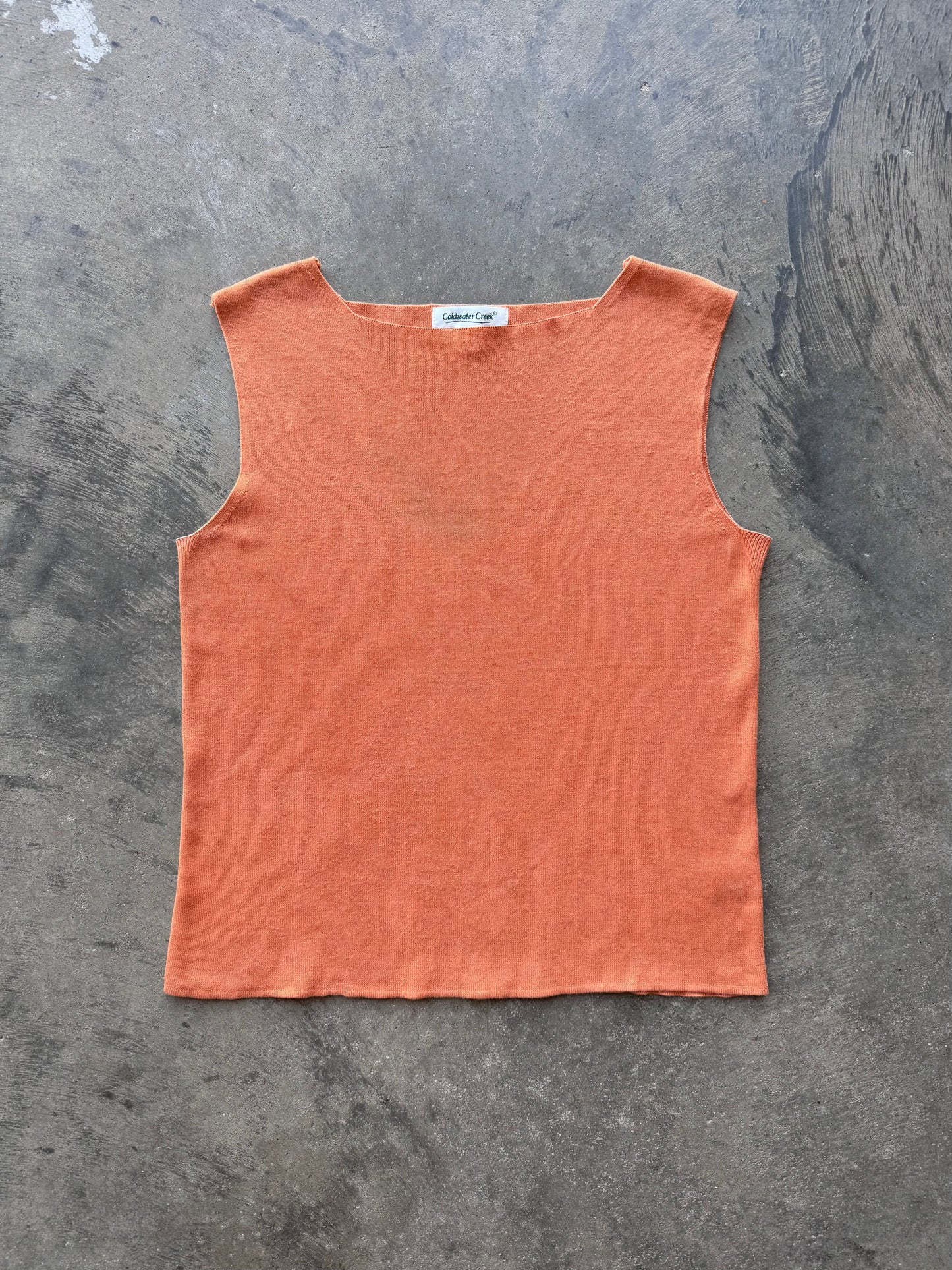 Square Neck Knit Tank - Various Colors