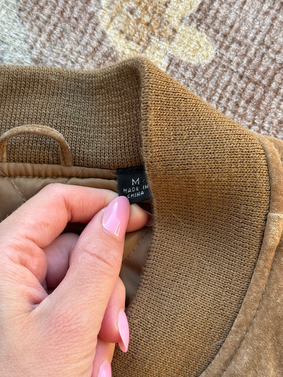 Suede Bomber Jacket - M