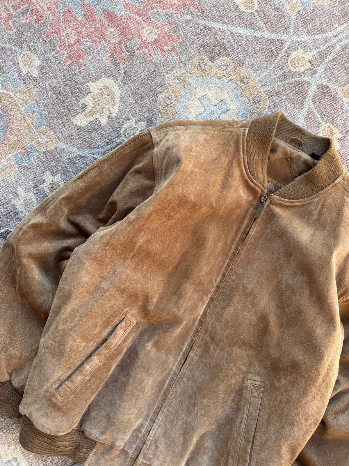 Suede Bomber Jacket - M