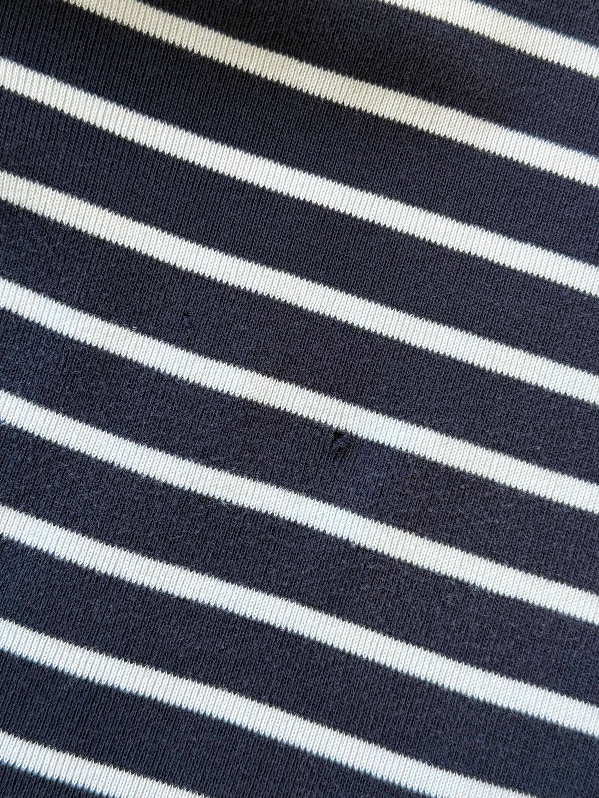 Striped 3/4 Sleeve Top - L