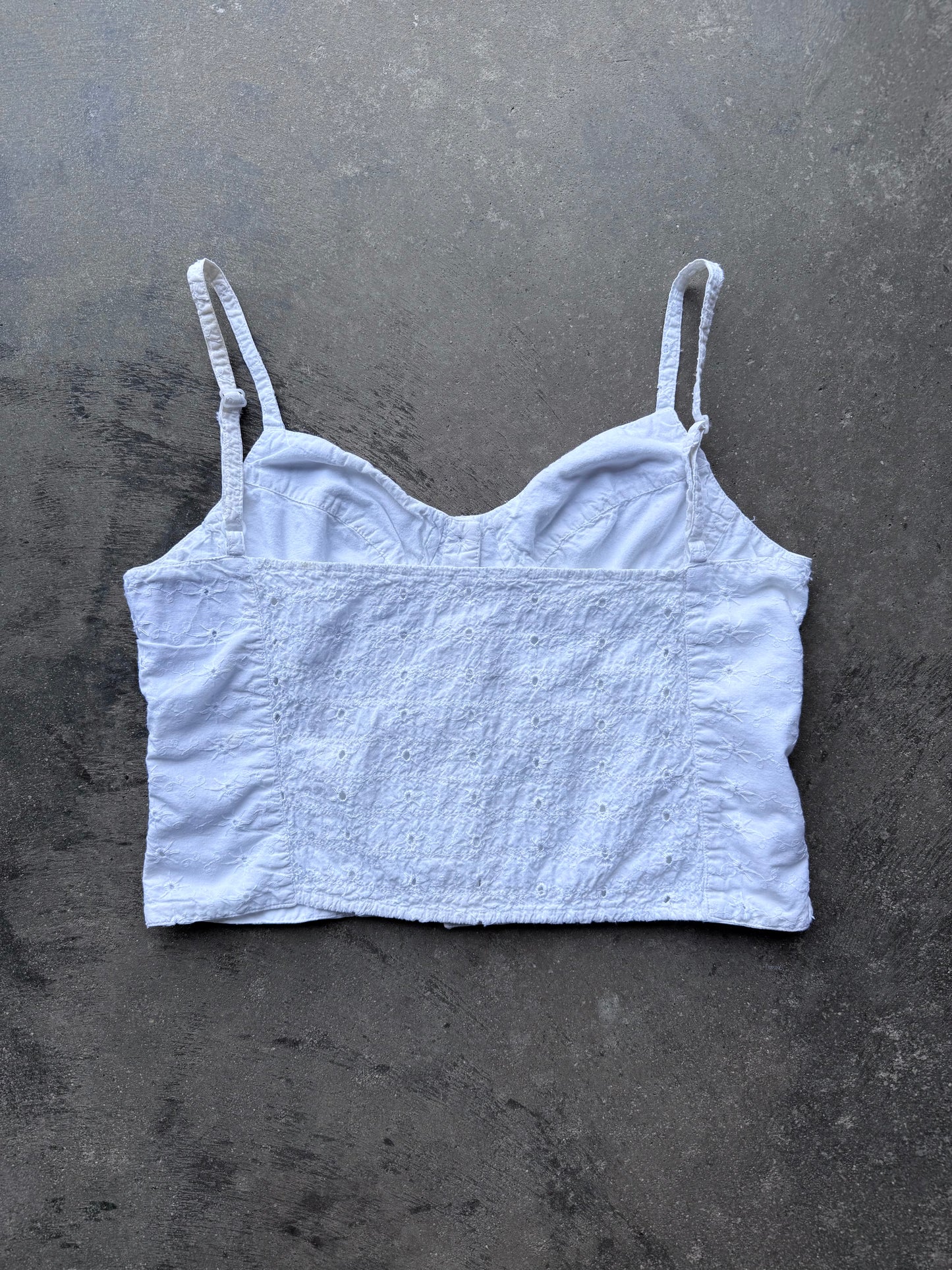 Eyelet Bustier Tank - M
