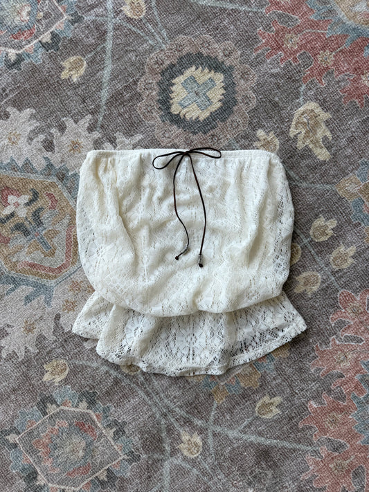 Lace Tube Top - M