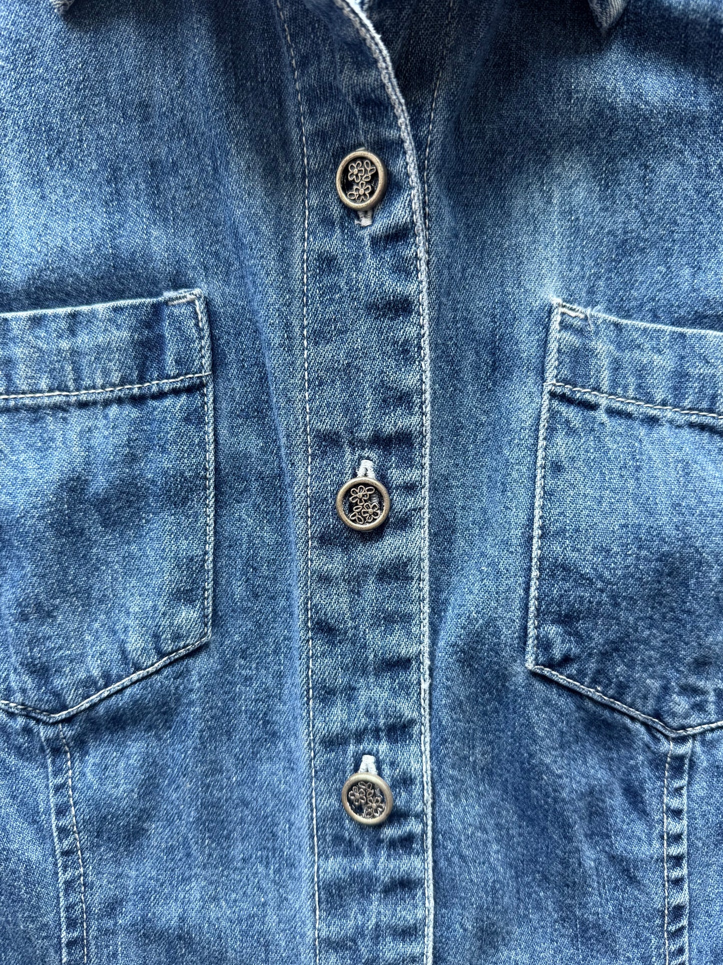 Denim Button Down - M
