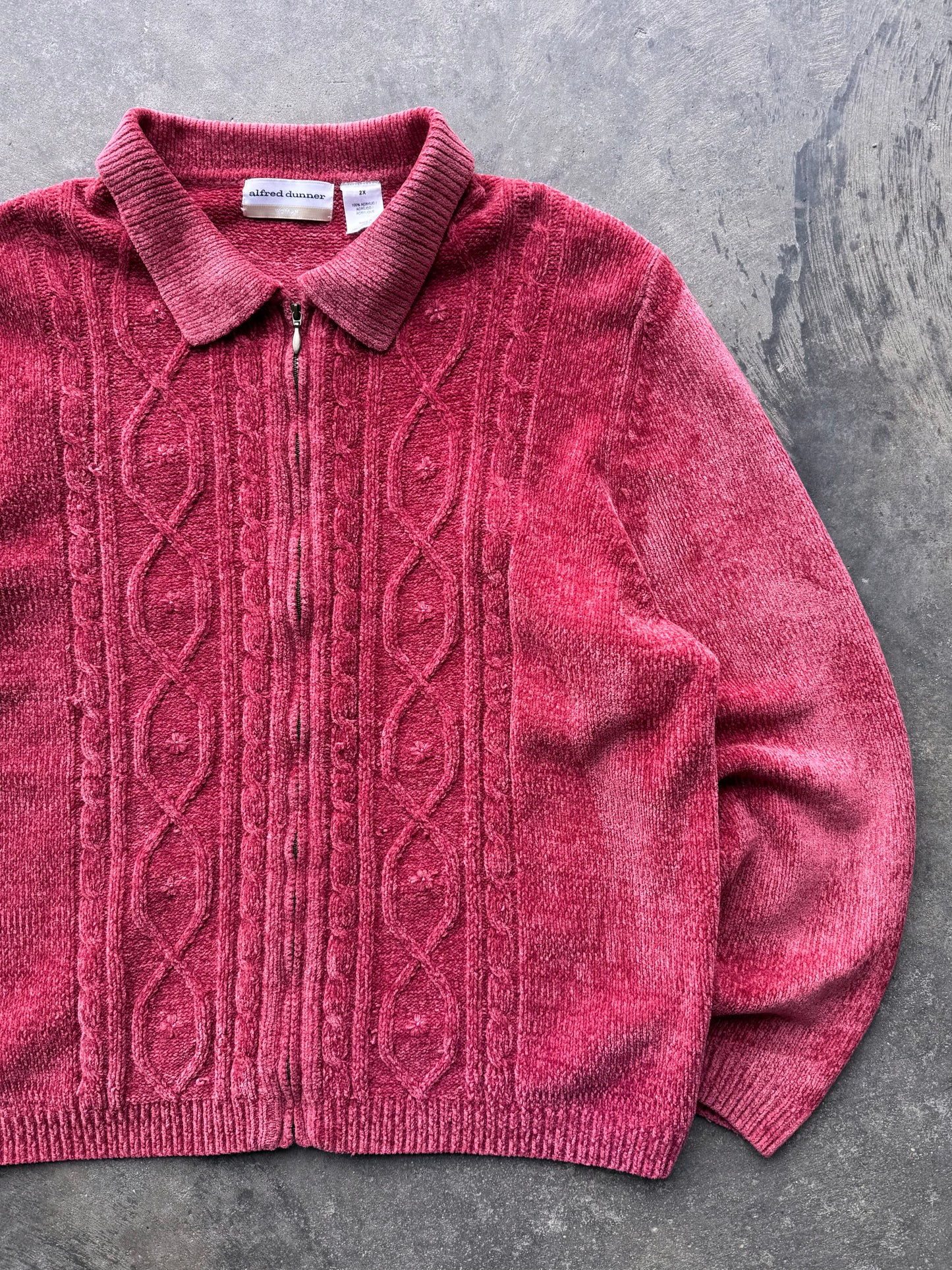 Zip Up Cardigan - 2XL