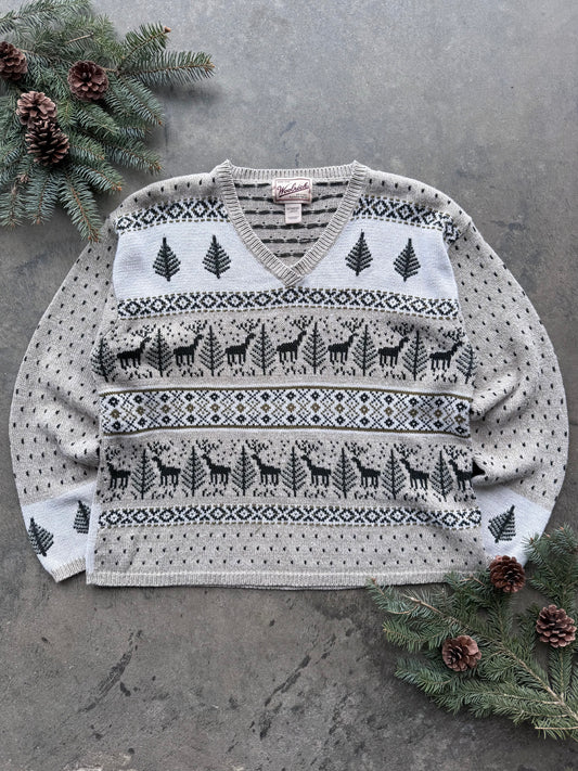 Reindeer Sweater - L