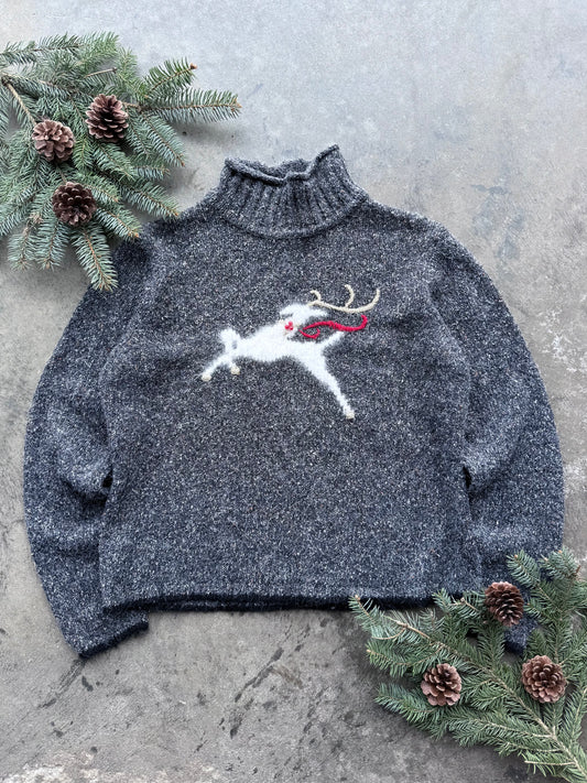 Reindeer Turtleneck - M
