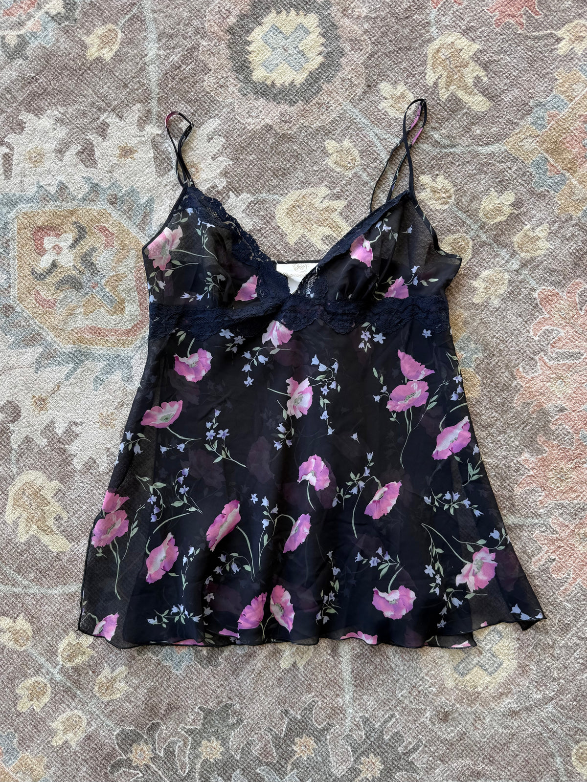 Sheer Slip Tank/Mini Dress - L