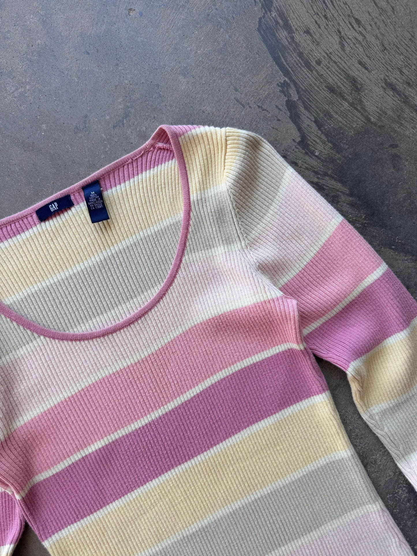 Striped Long Sleeve - M