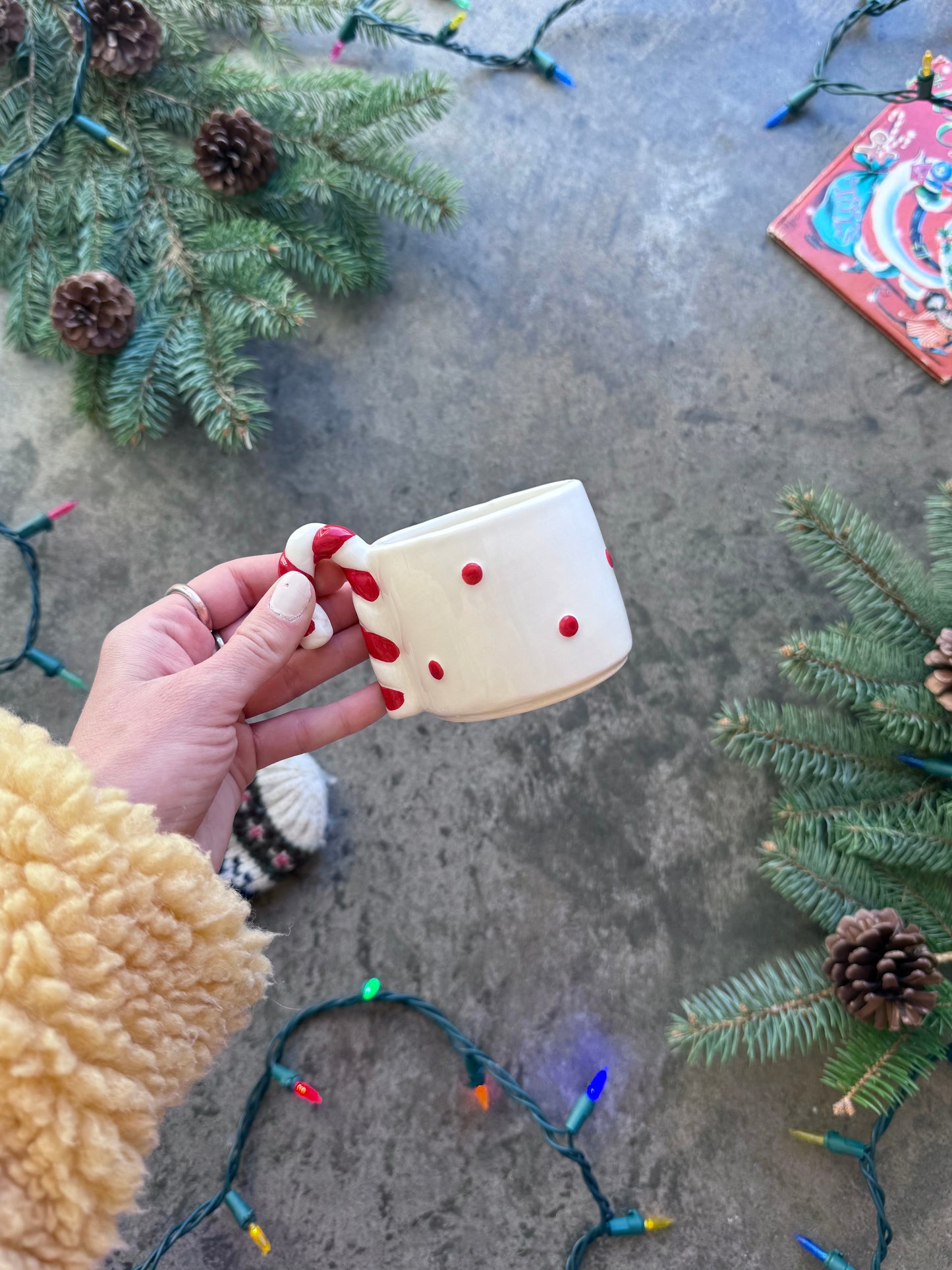 Candy Cane Espresso Mug