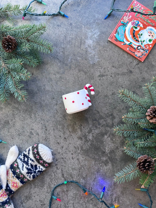 Candy Cane Espresso Mug