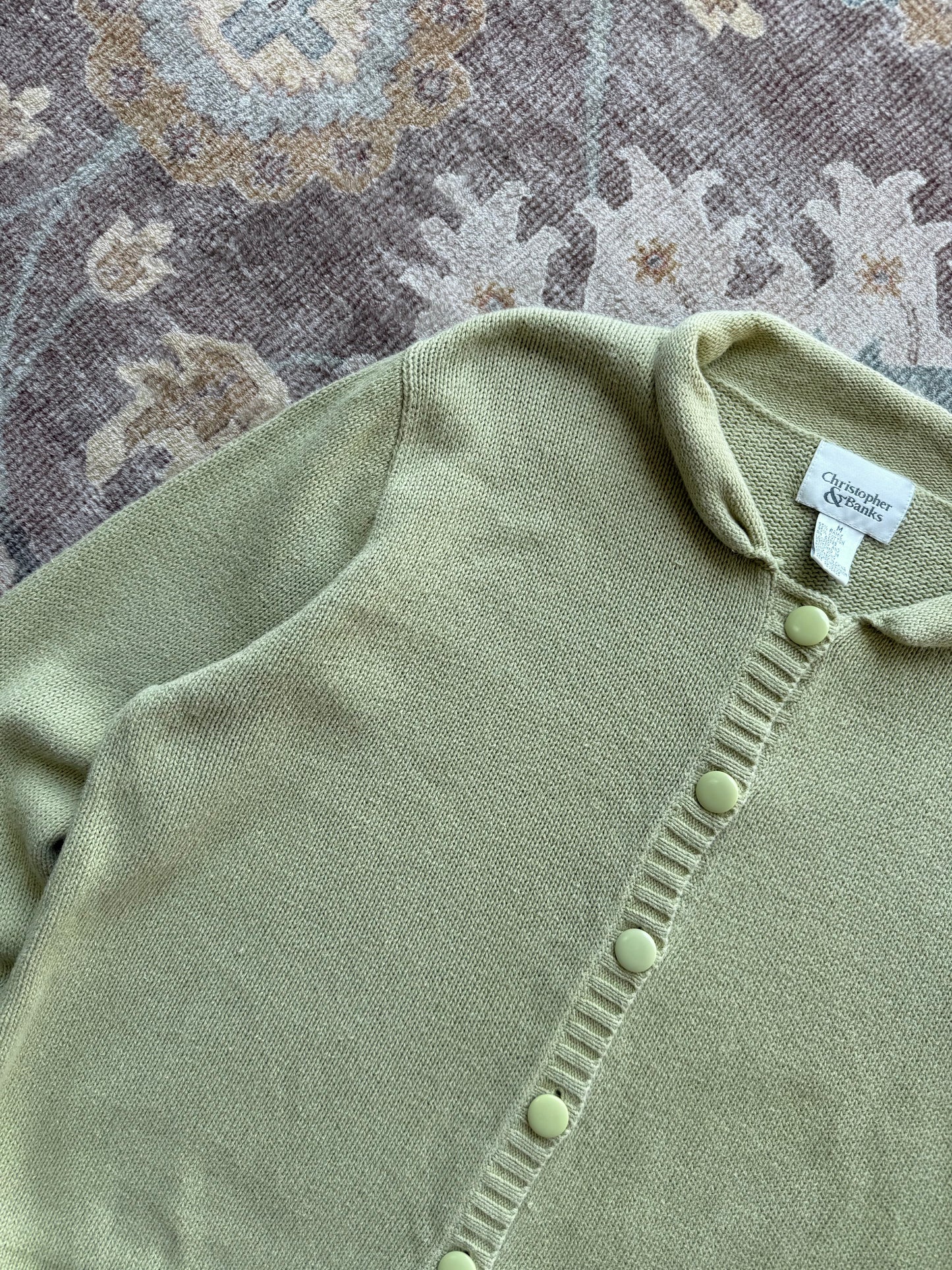 Roll Neck Cardigan - M